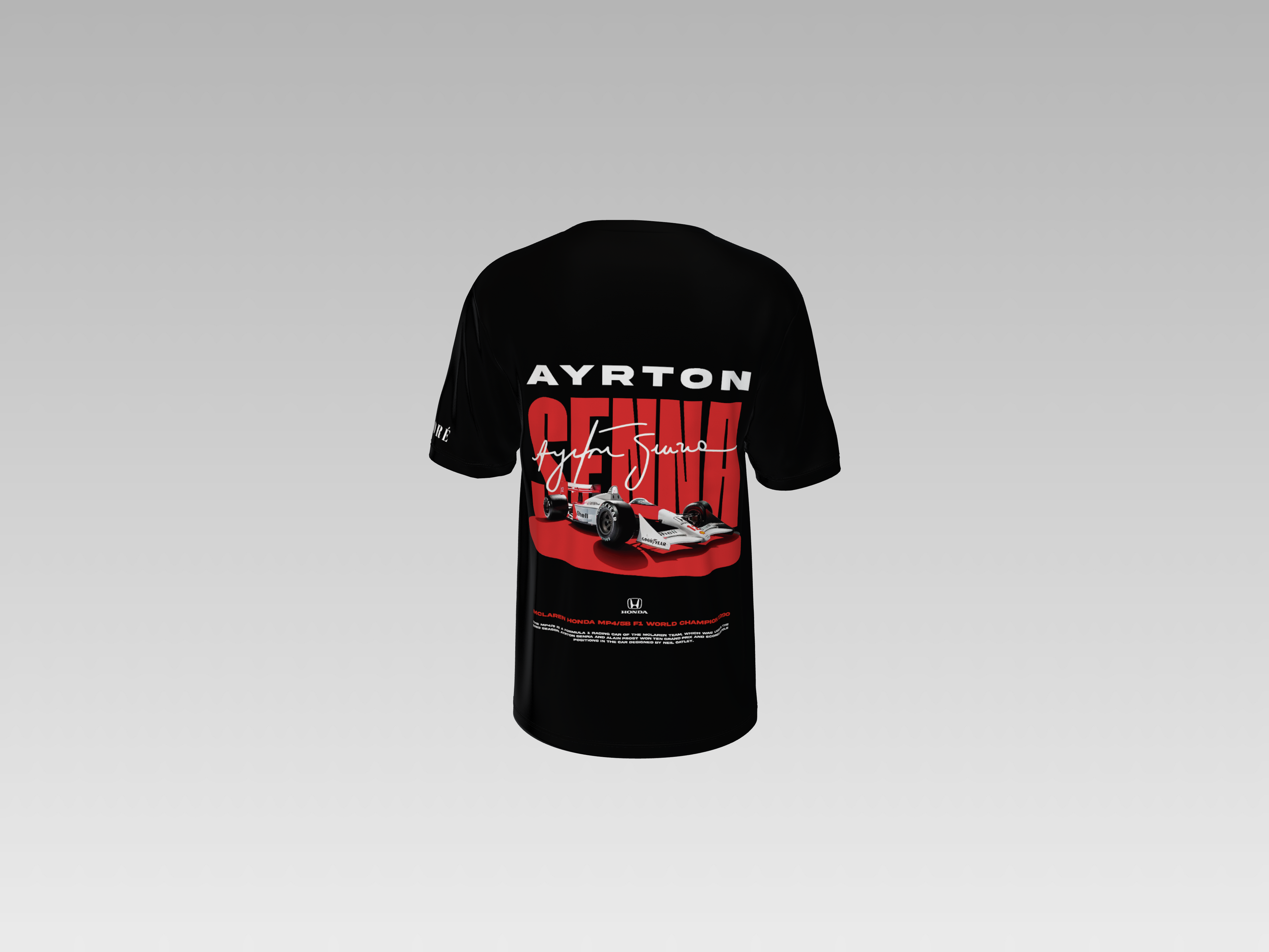 SENNA RACING CAR PRINTED T-SHIRT
