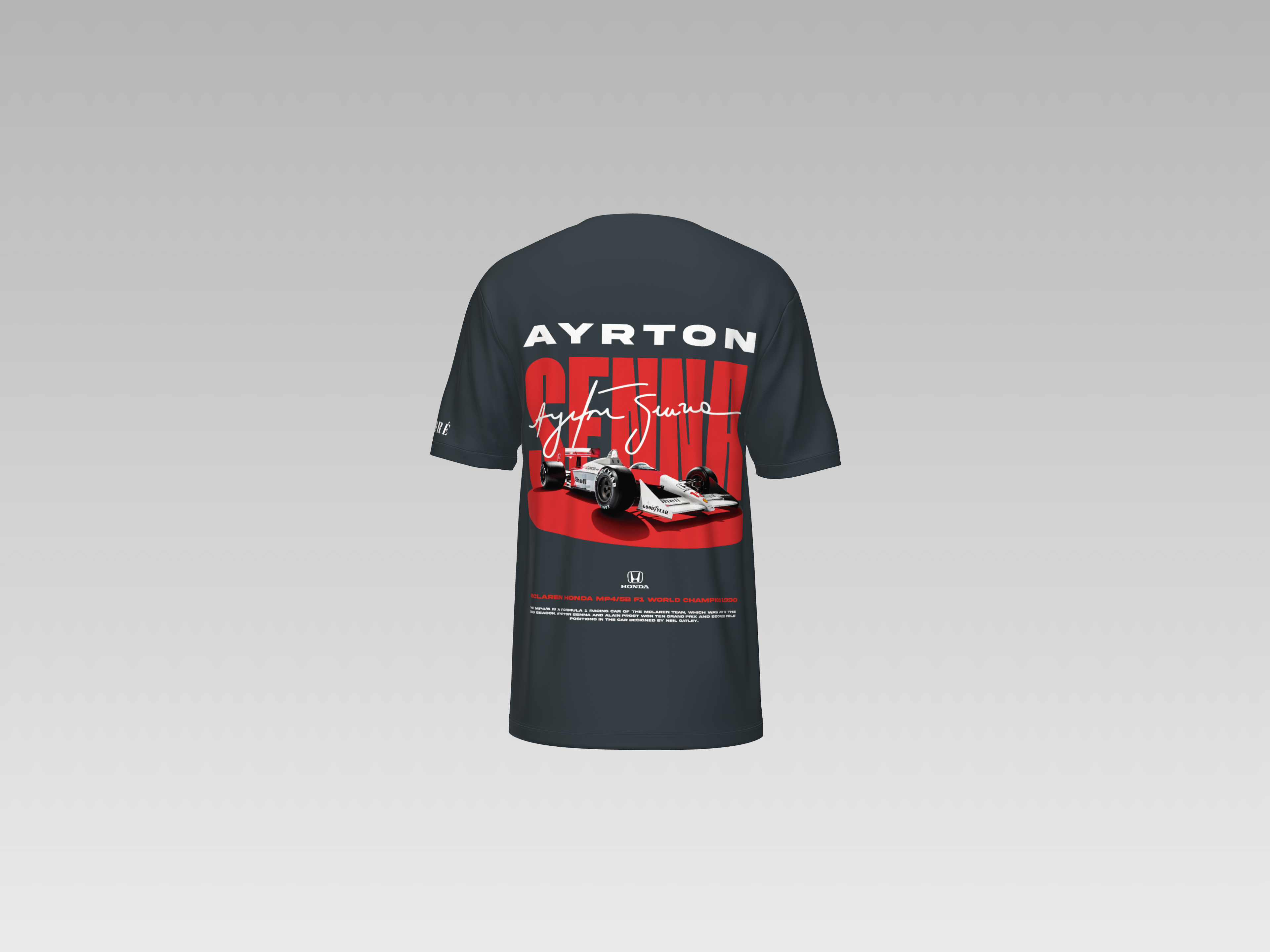 SENNA RACING CAR PRINTED T-SHIRT