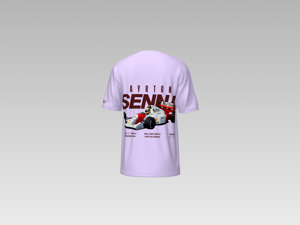 1988 WORLD CHAMPION AYRTON SENNA PRINTED T-SHIRT