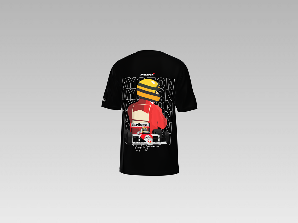 MC LAREN AYRTON SENNA PRINTED T-SHIRT