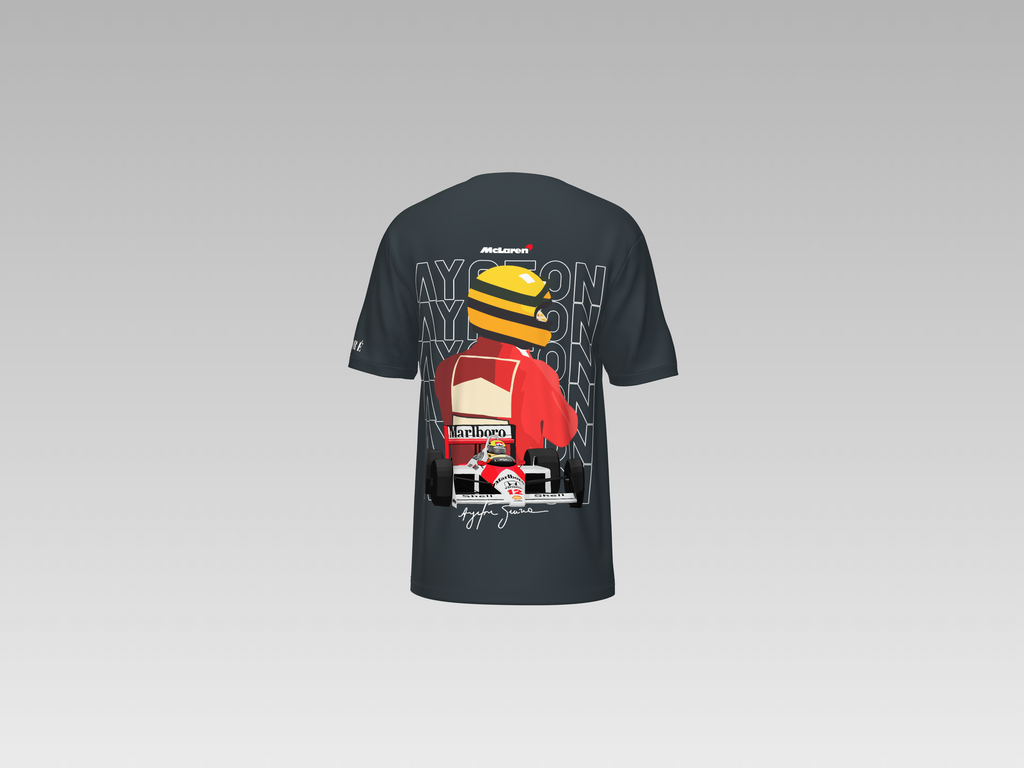 MC LAREN AYRTON SENNA PRINTED T-SHIRT