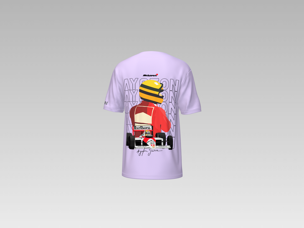 MC LAREN AYRTON SENNA PRINTED T-SHIRT