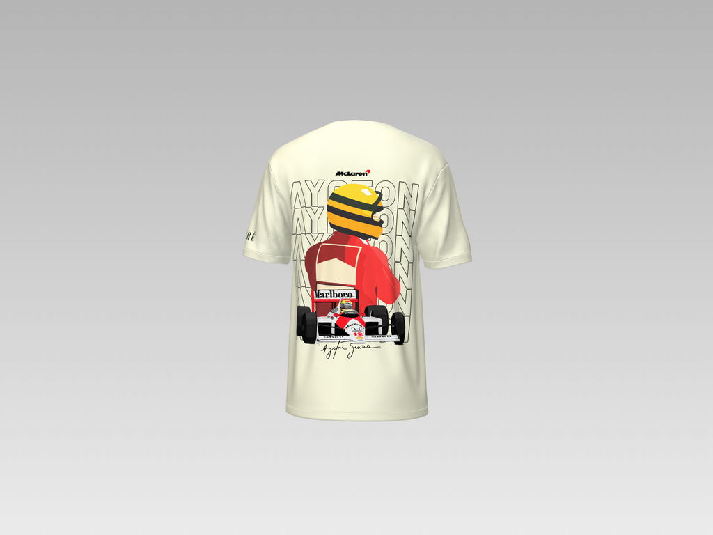 MC LAREN AYRTON SENNA PRINTED T-SHIRT