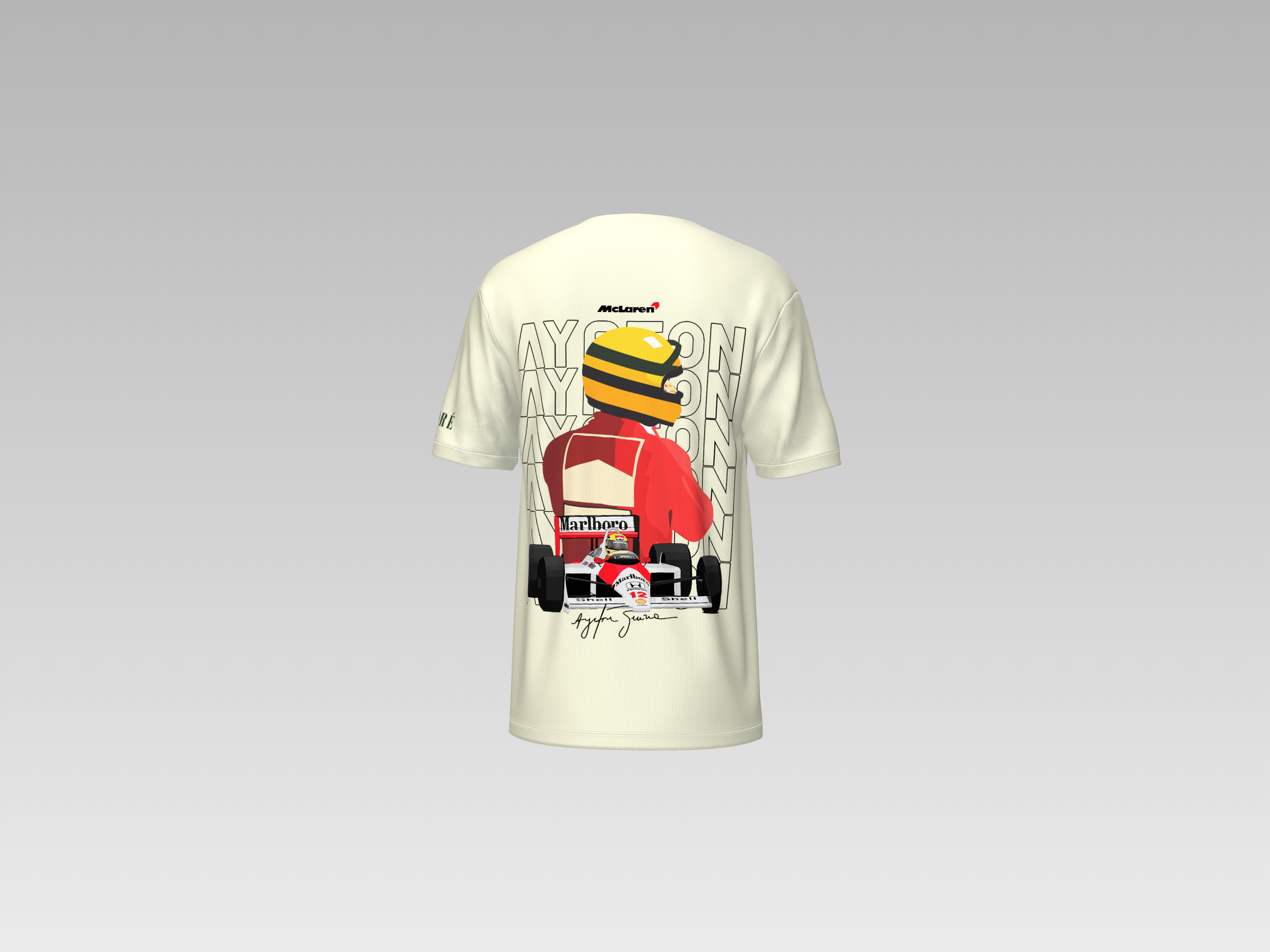 MC LAREN AYRTON SENNA PRINTED T-SHIRT