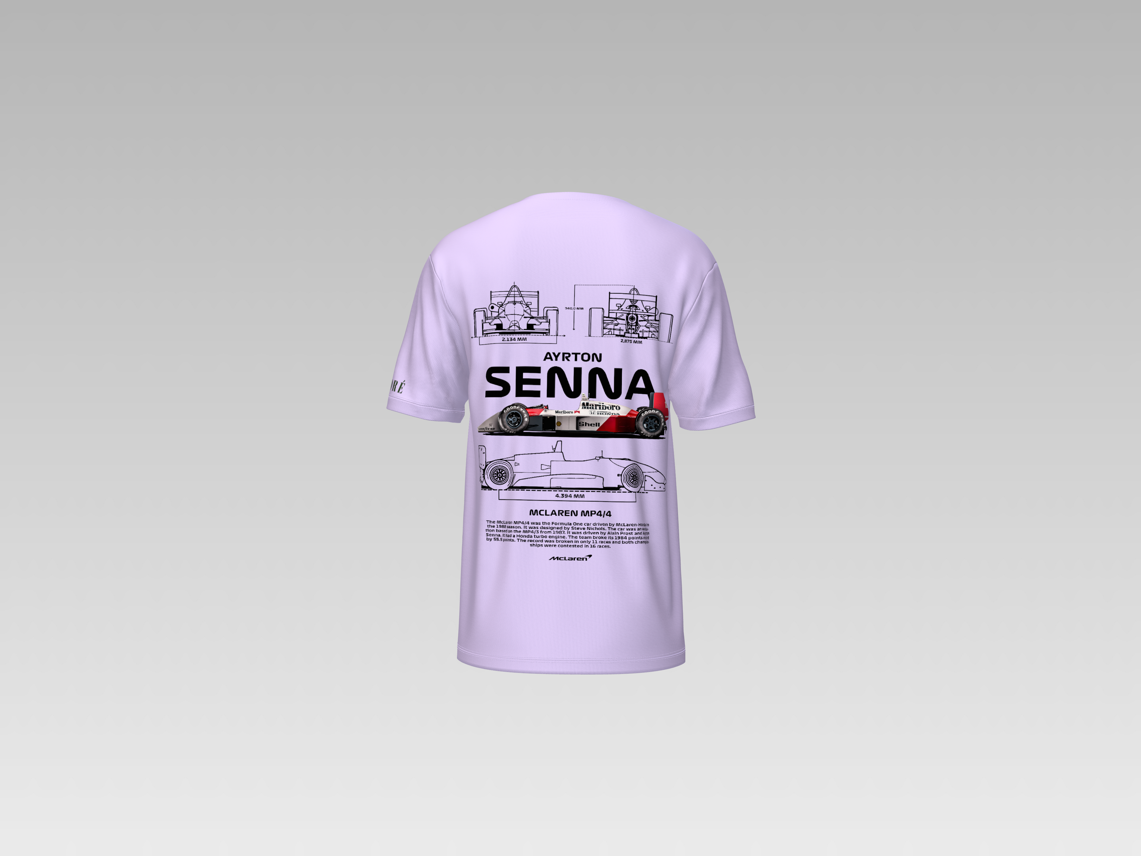 MC LAREN MP4/4 PRINTED T-SHIRT
