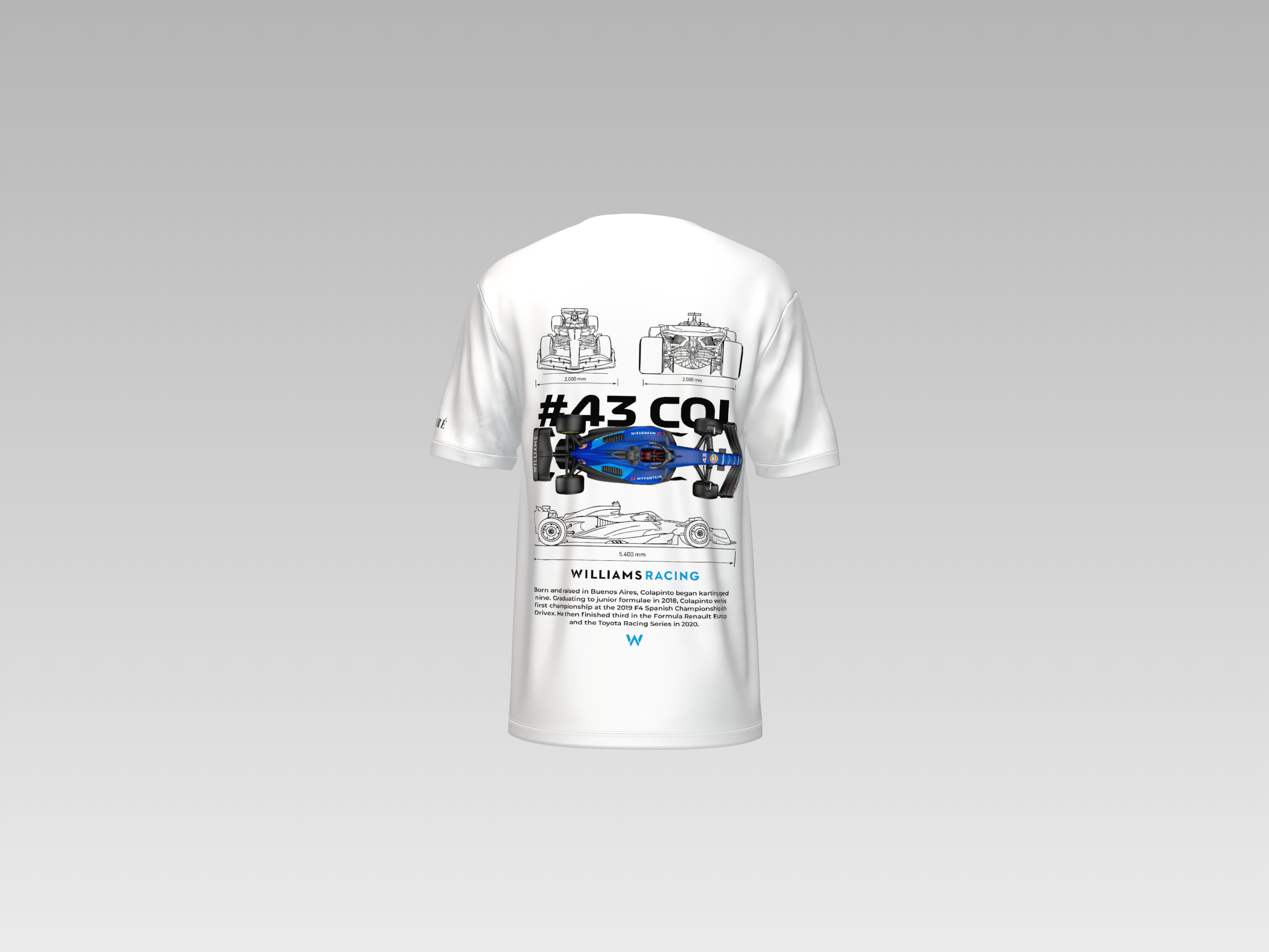 WILLIAMS RACING PRINTED T-SHIRT