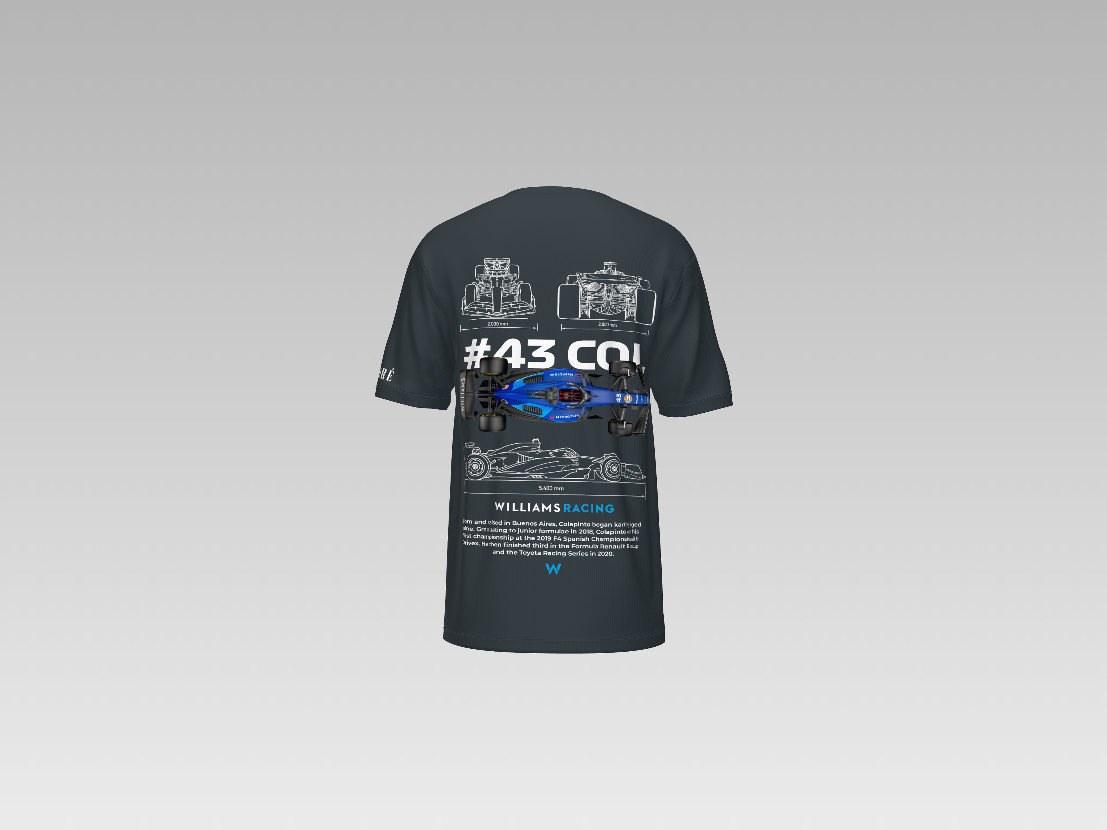WILLIAMS RACING PRINTED T-SHIRT