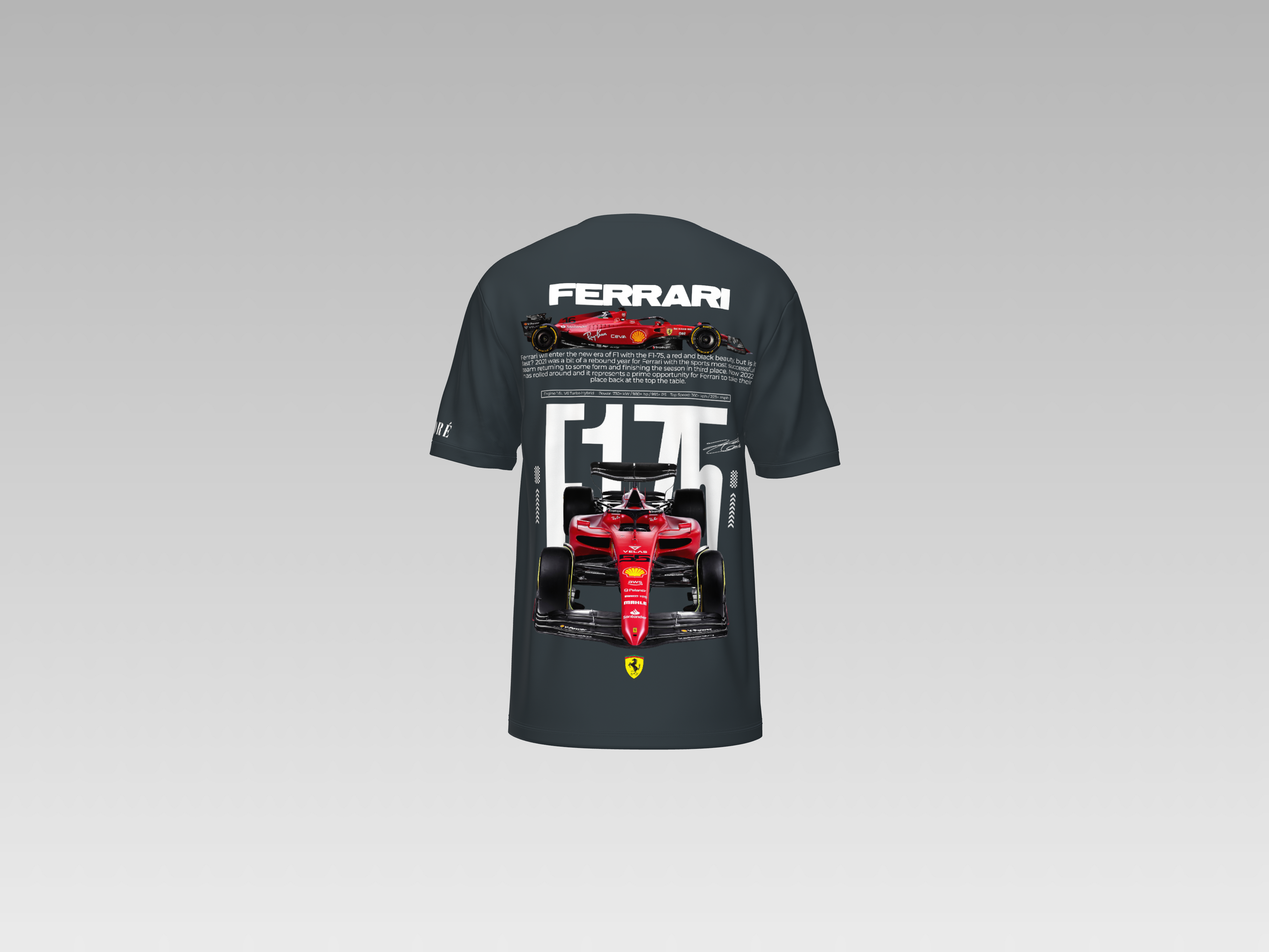 FERRARI 75 PRINTED T-SHIRT