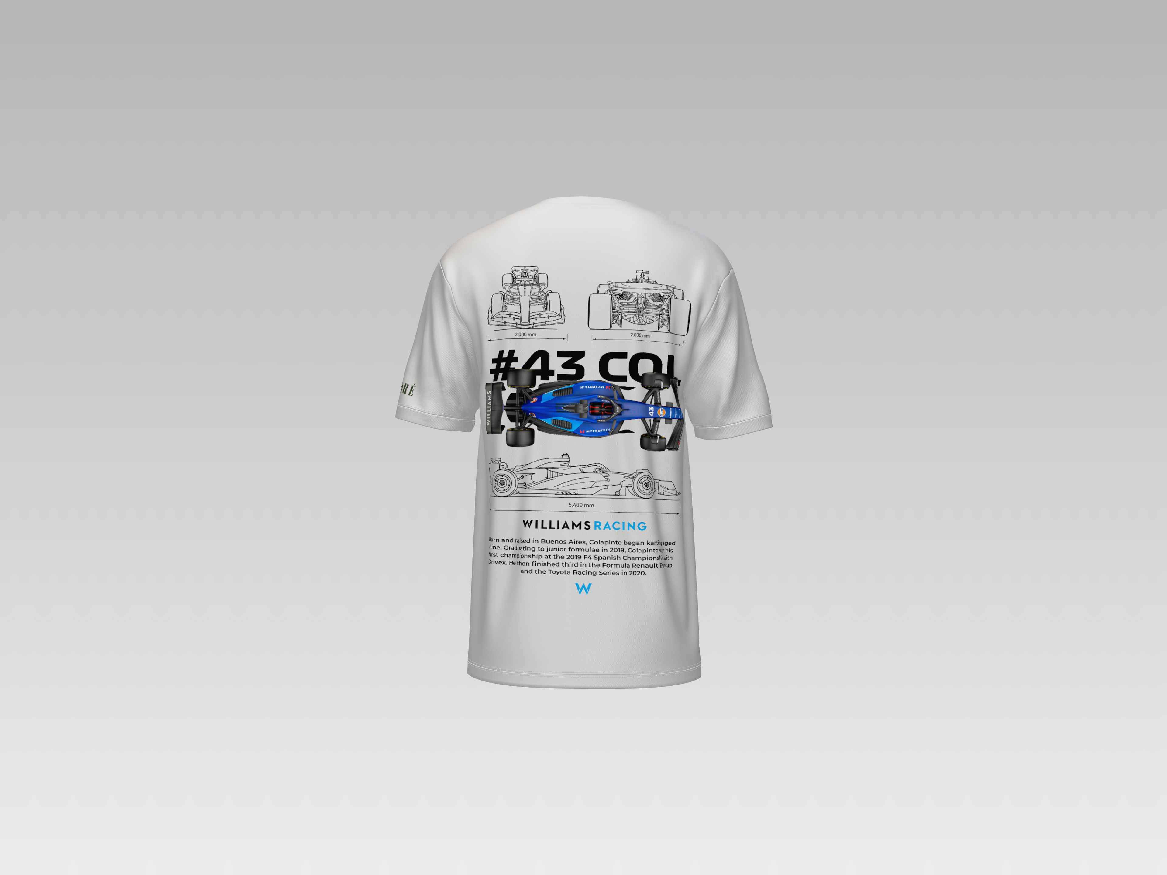 WILLIAMS RACING PRINTED T-SHIRT