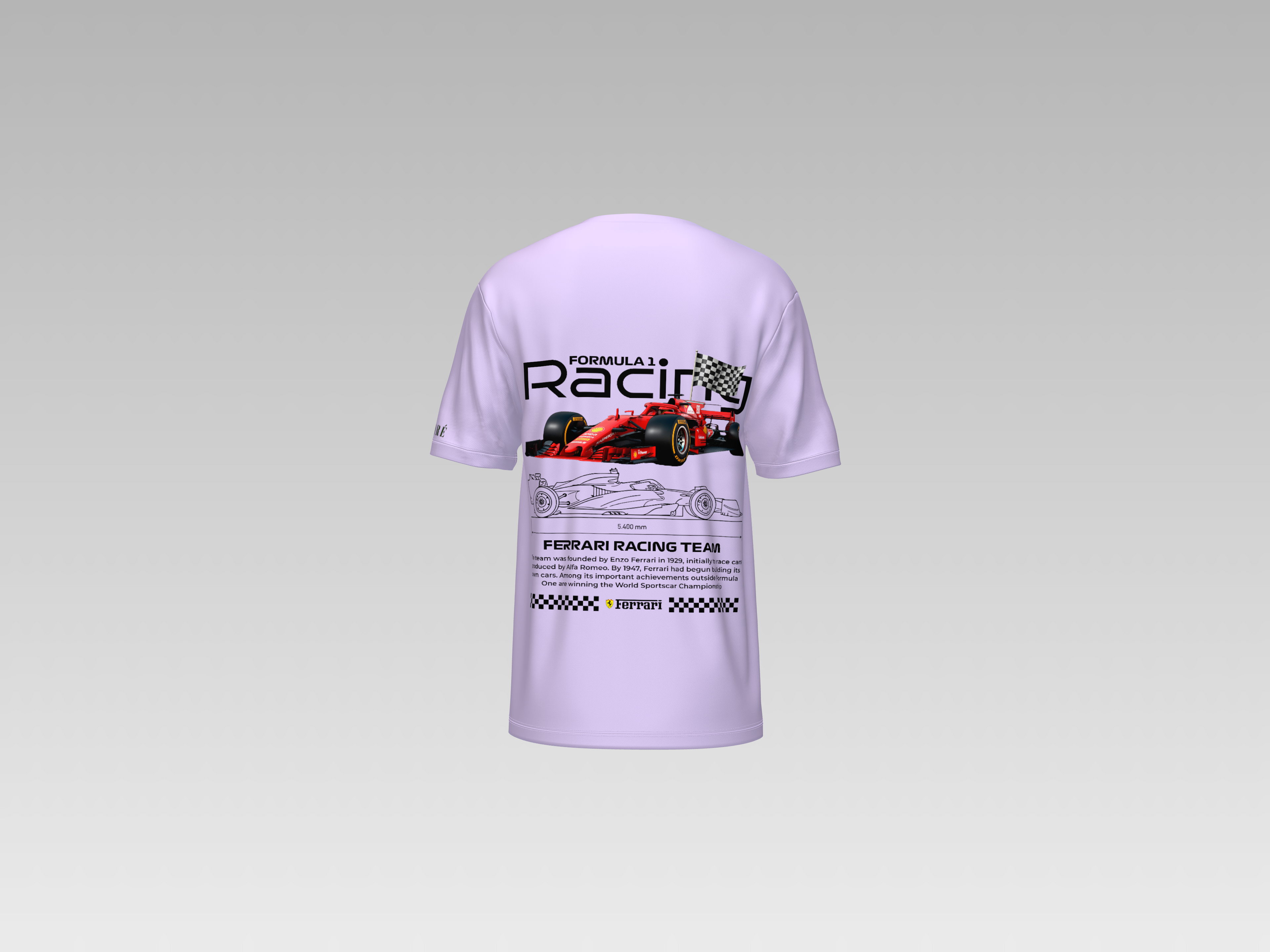 FERRARI RACING TEAM PRINTED T-SHIRT