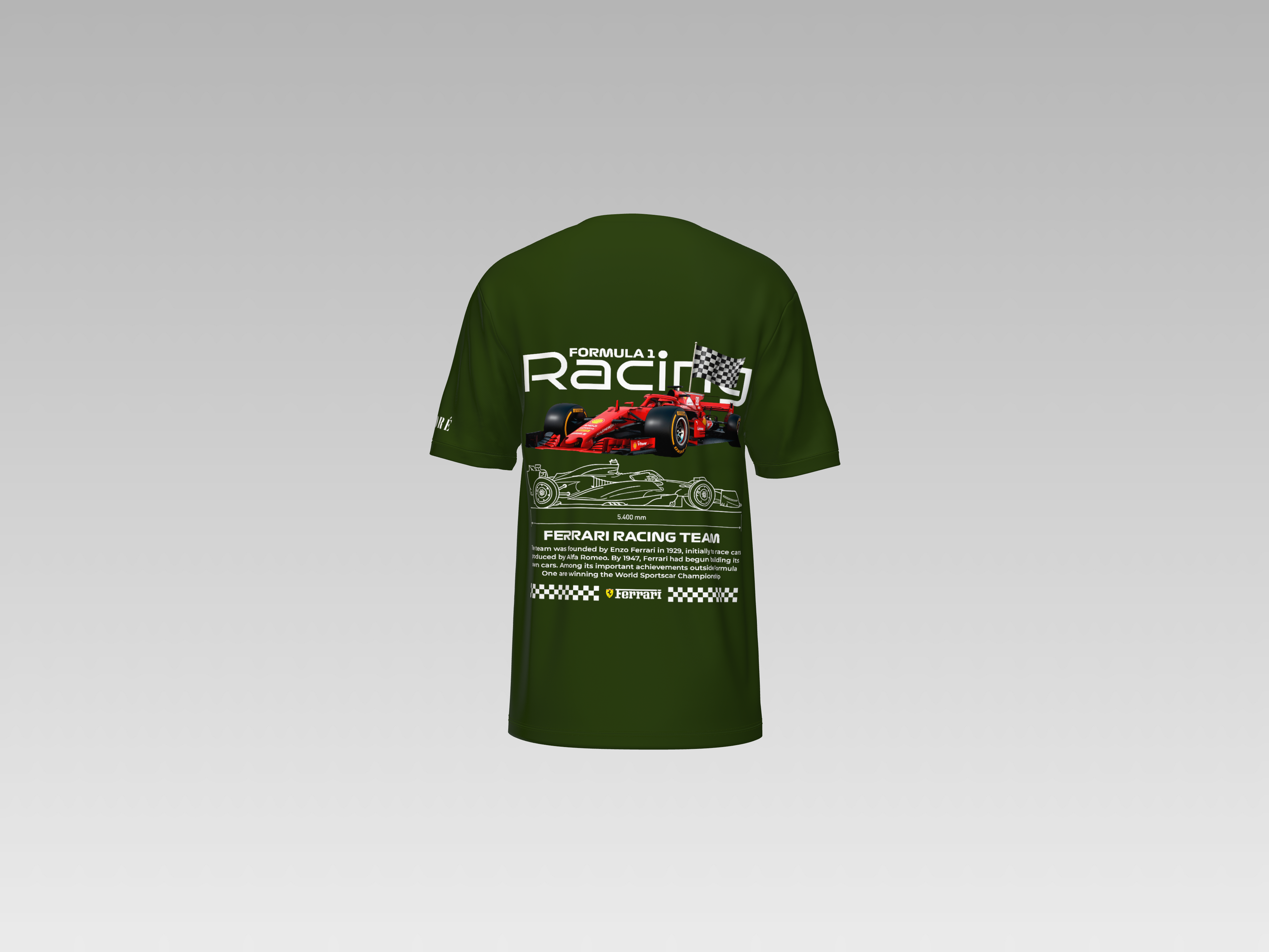 FERRARI RACING TEAM PRINTED T-SHIRT