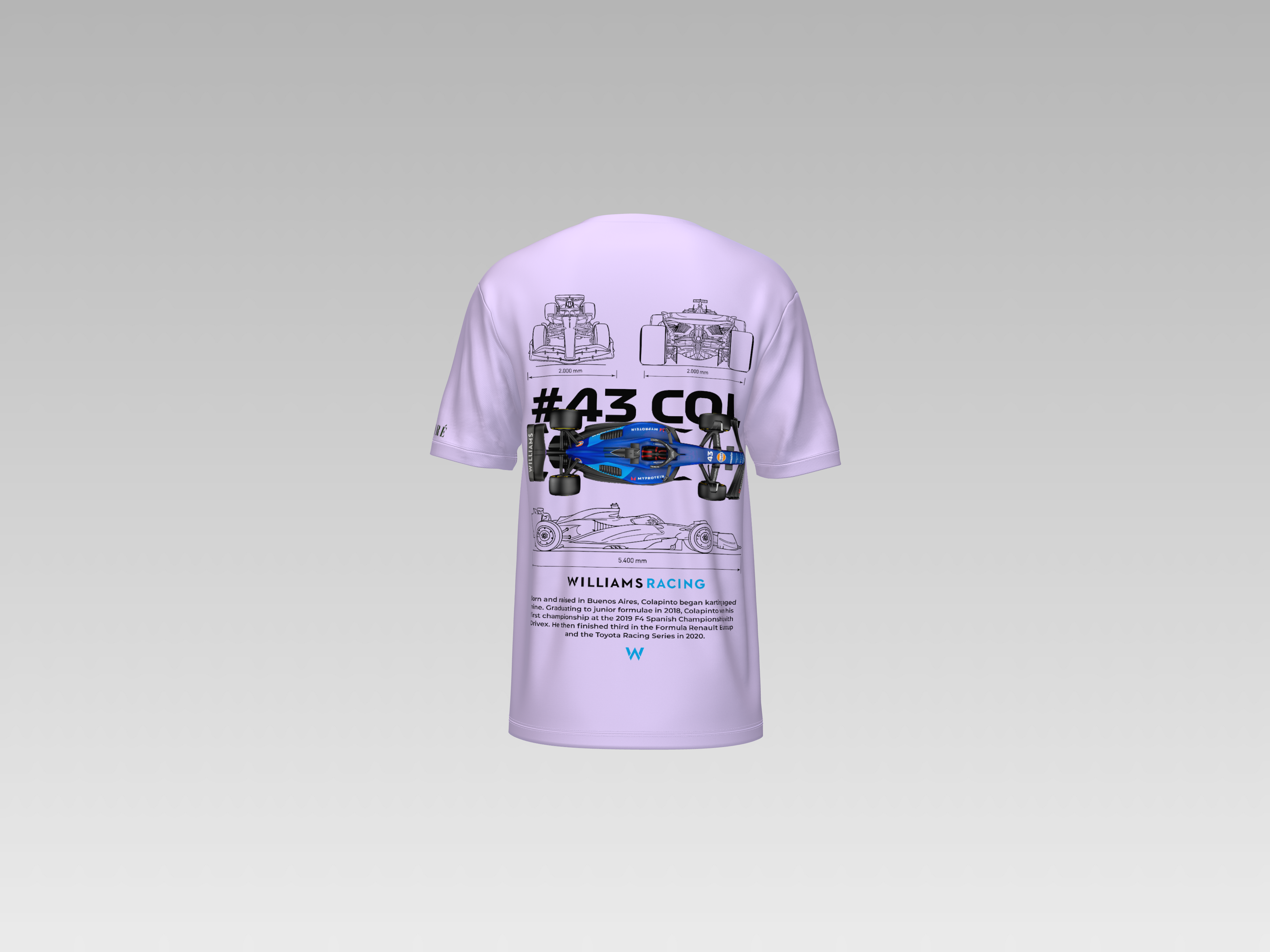 WILLIAMS RACING PRINTED T-SHIRT
