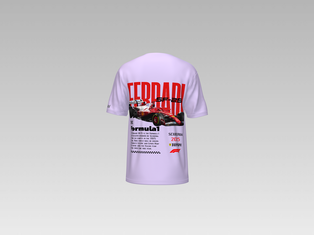 FERRARI SF-25 PRINTED T-SHIRT