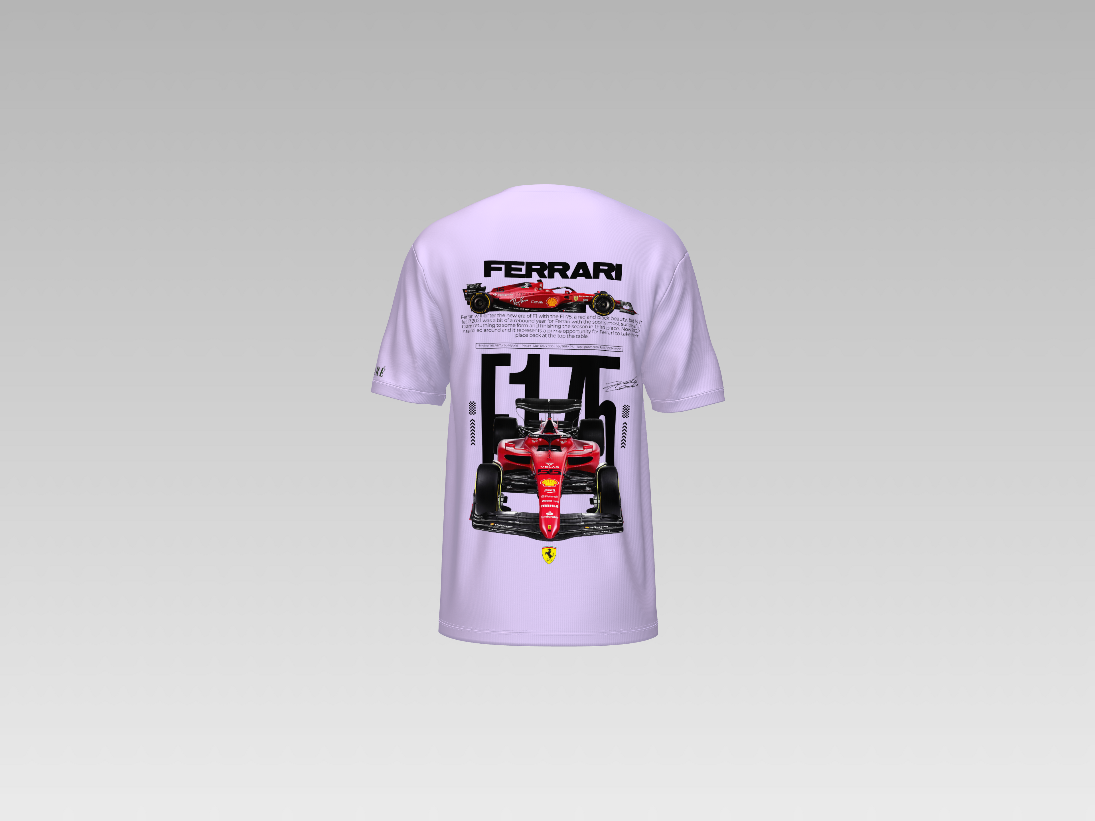 FERRARI 75 PRINTED T-SHIRT