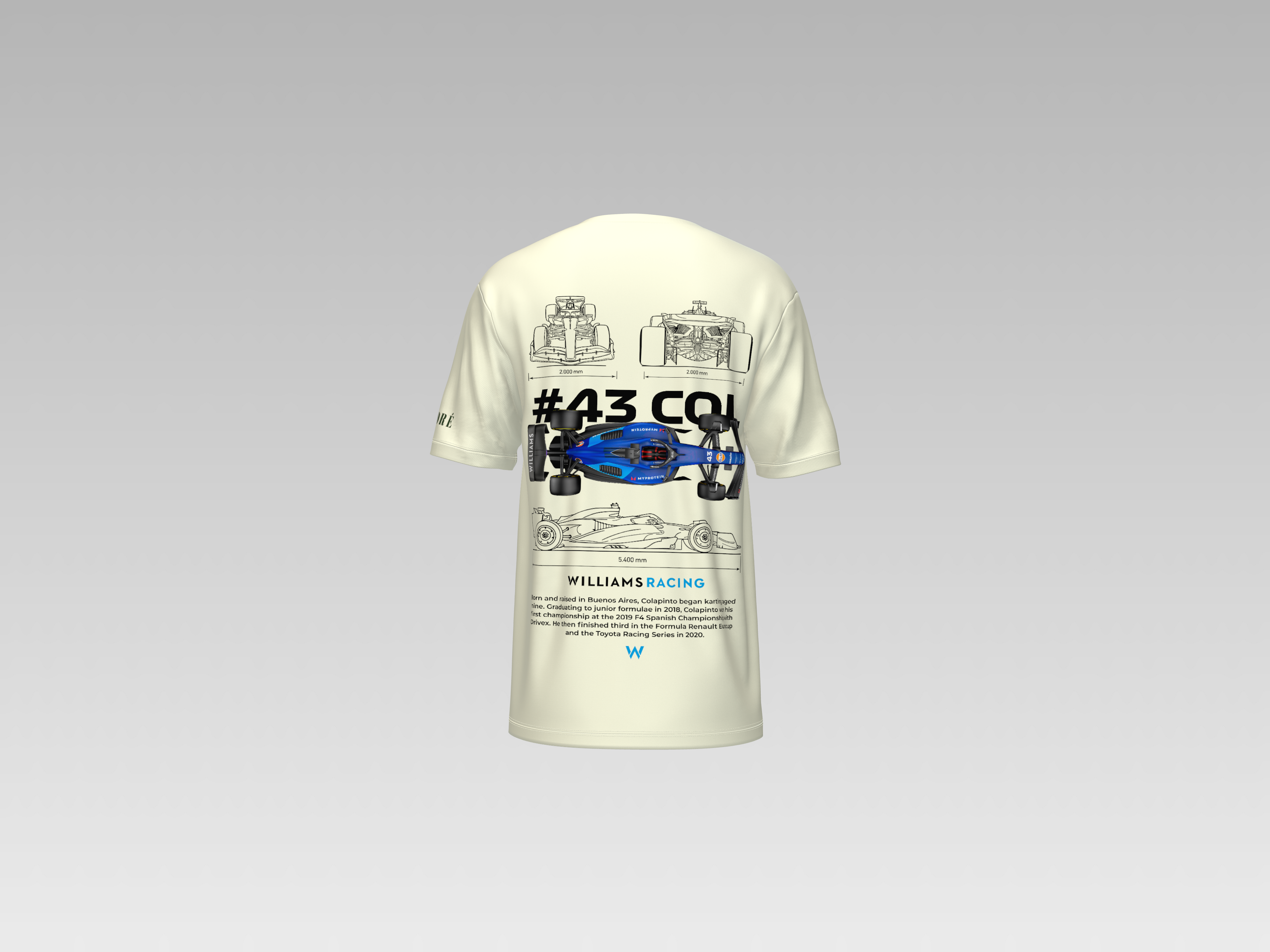 WILLIAMS RACING PRINTED T-SHIRT