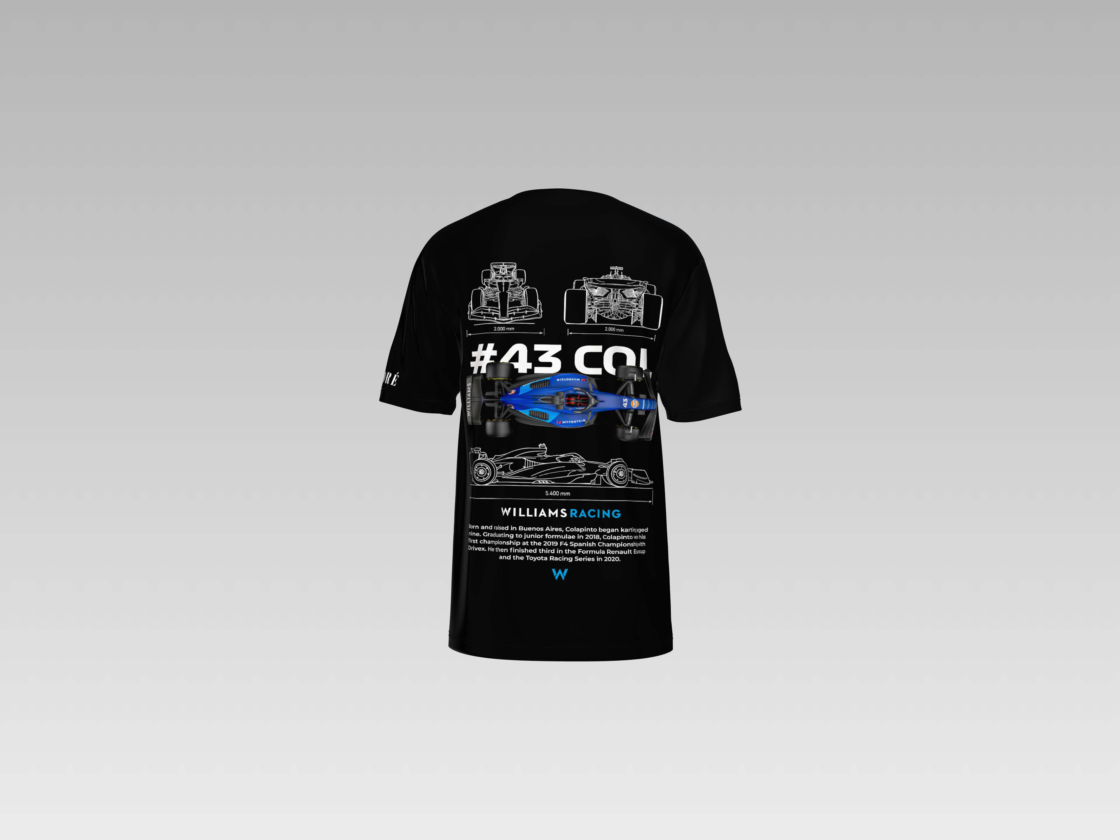 WILLIAMS RACING PRINTED T-SHIRT