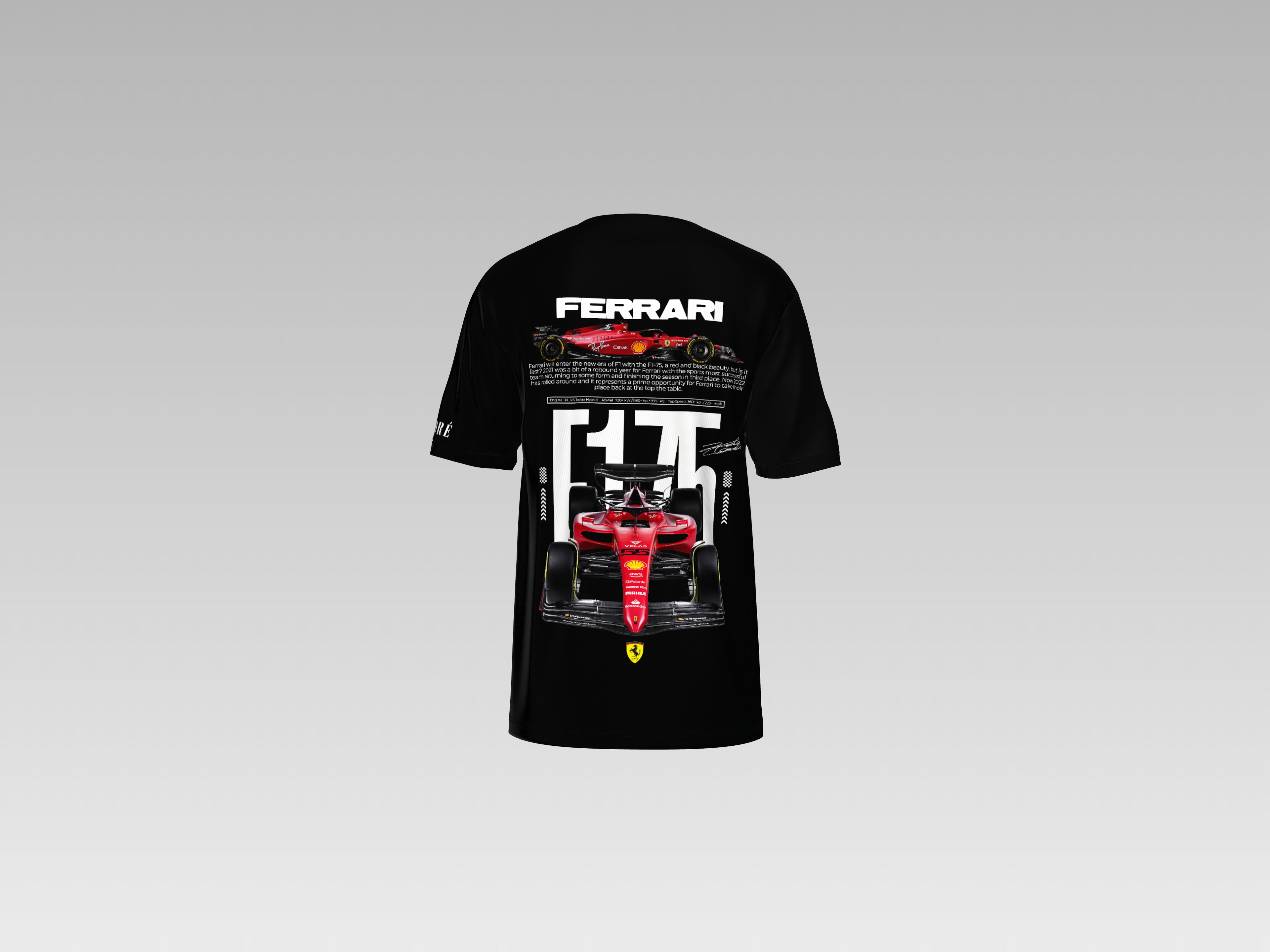 FERRARI 75 PRINTED T-SHIRT