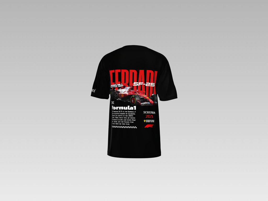 FERRARI SF-25 PRINTED T-SHIRT