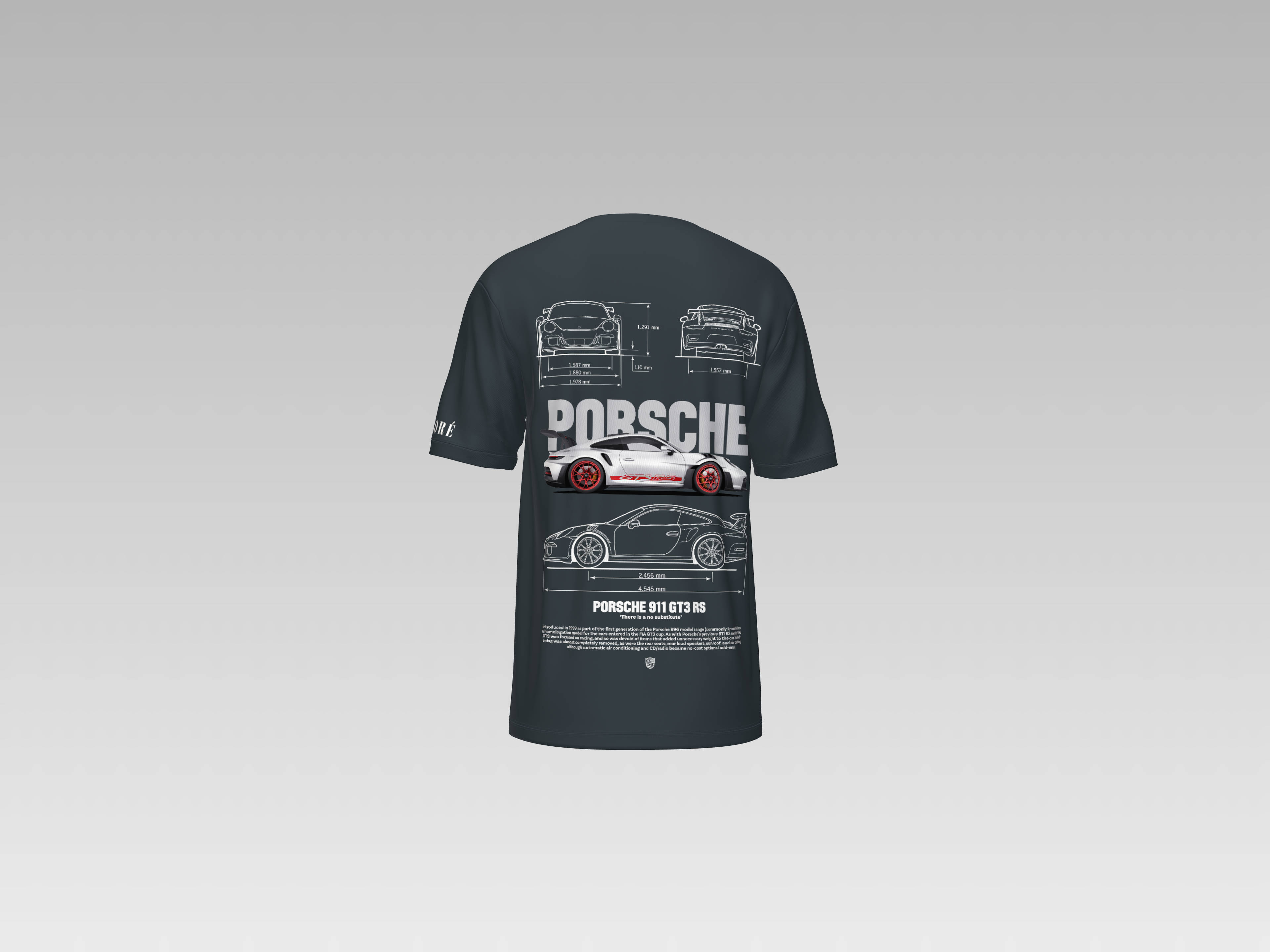 PORCHE 911 GT3 RS PRINTED T-SHIRT
