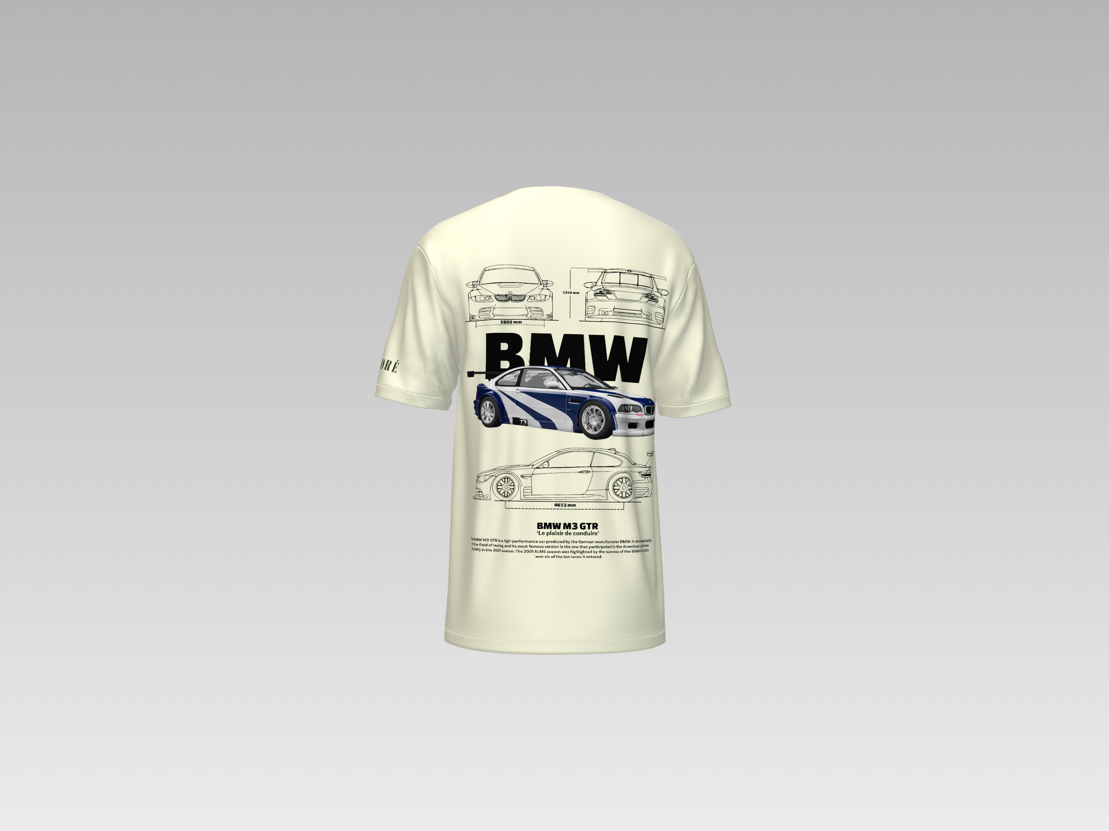 BMW M3 GTR PRINTED T-SHIRT