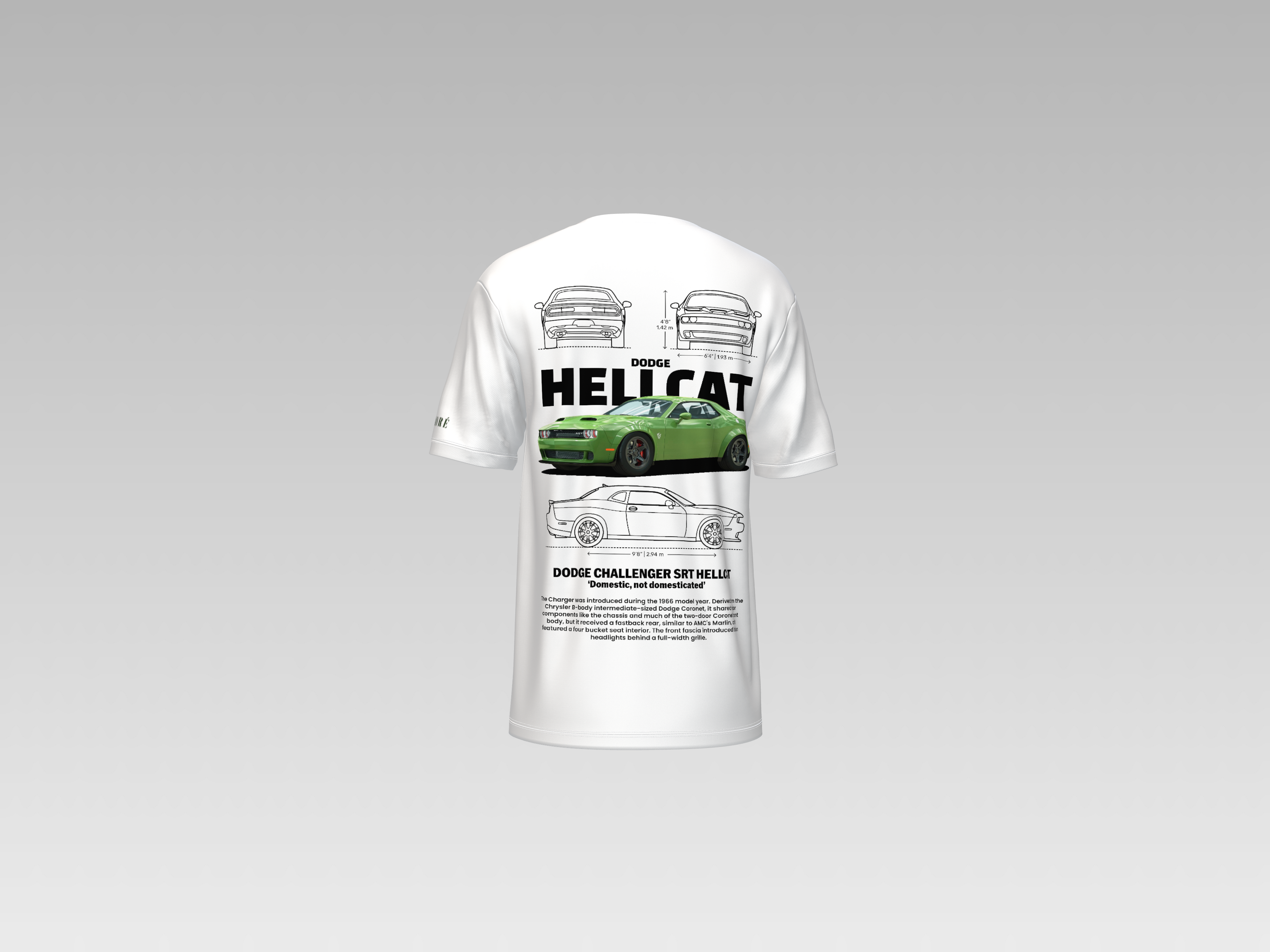DODGE HELLCAT PRINTED T-SHIRT