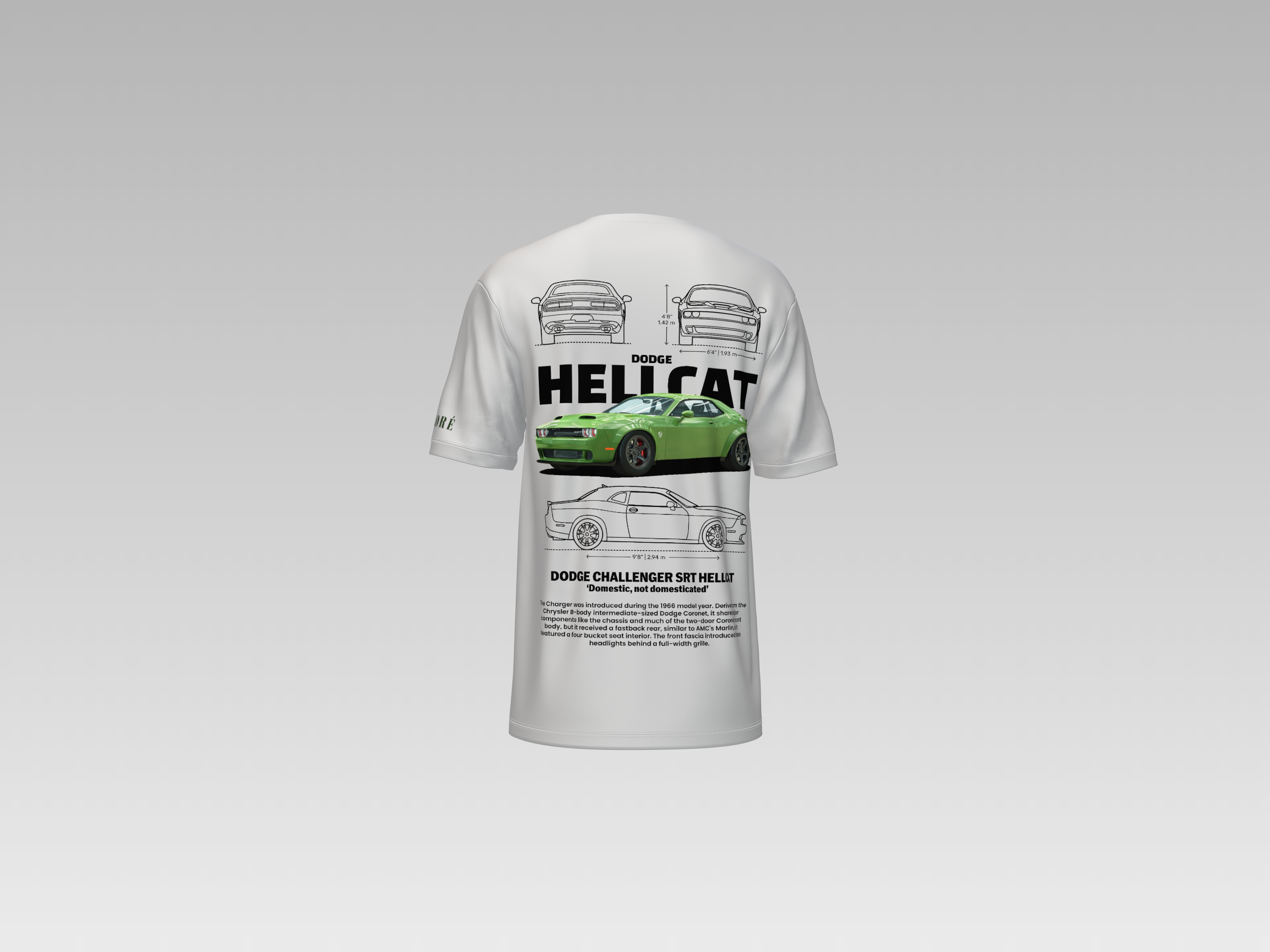 DODGE HELLCAT PRINTED T-SHIRT