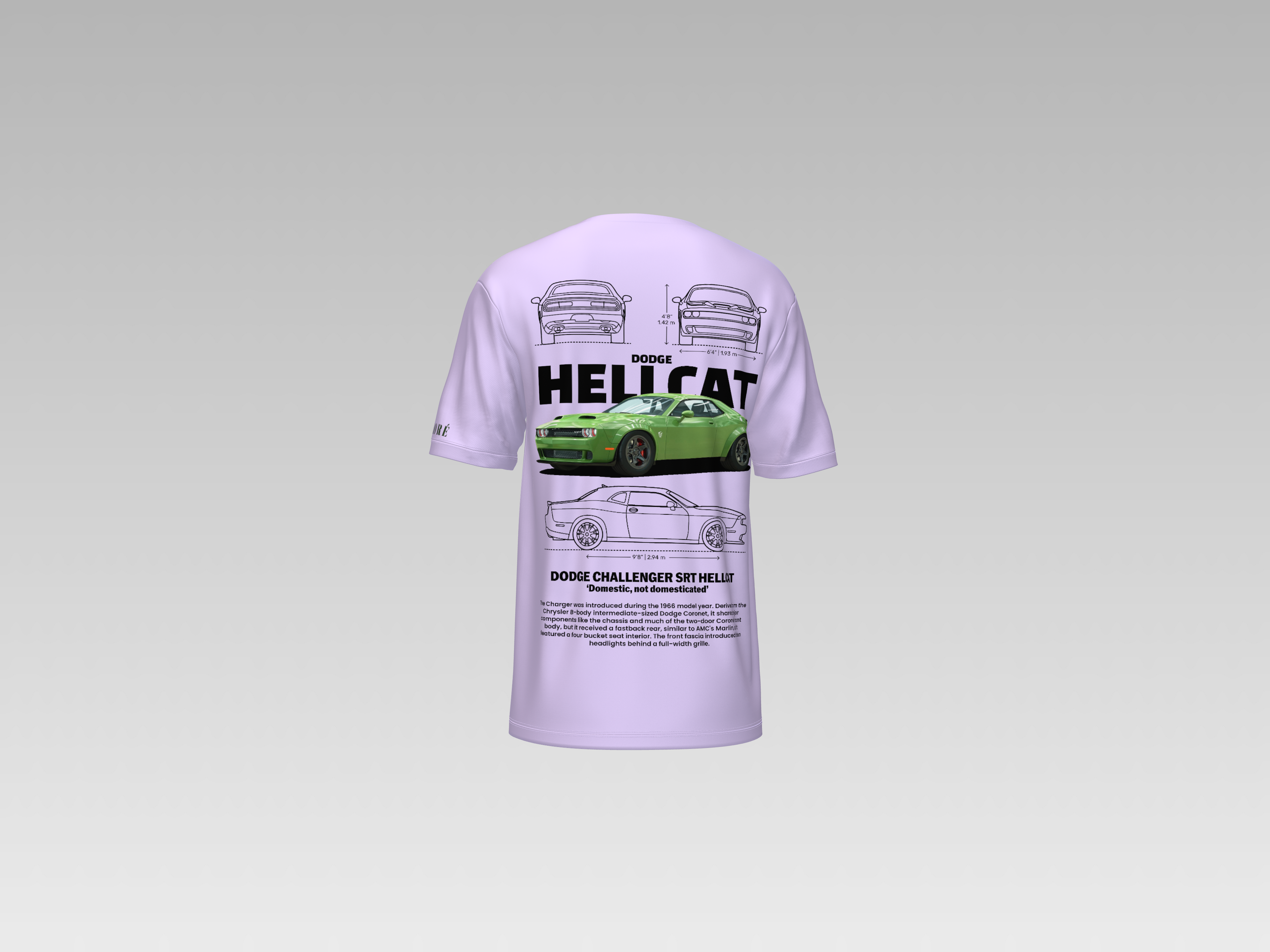 DODGE HELLCAT PRINTED T-SHIRT