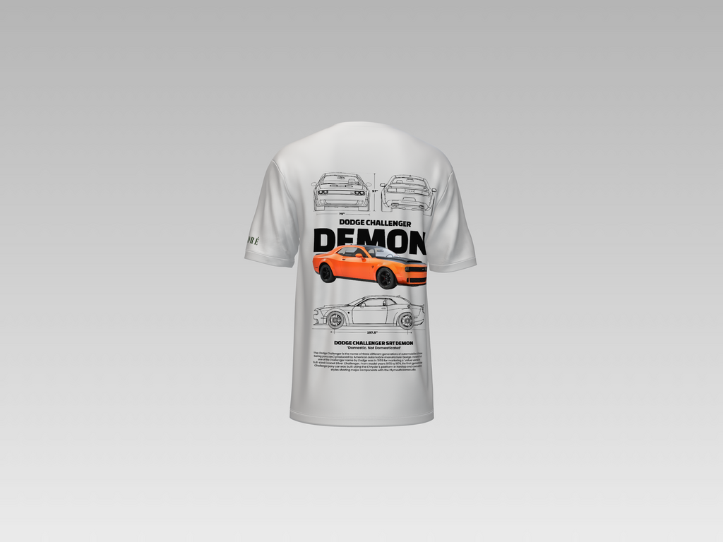 DODGE CHALLENGER DEMON PRINTED T-SHIRT