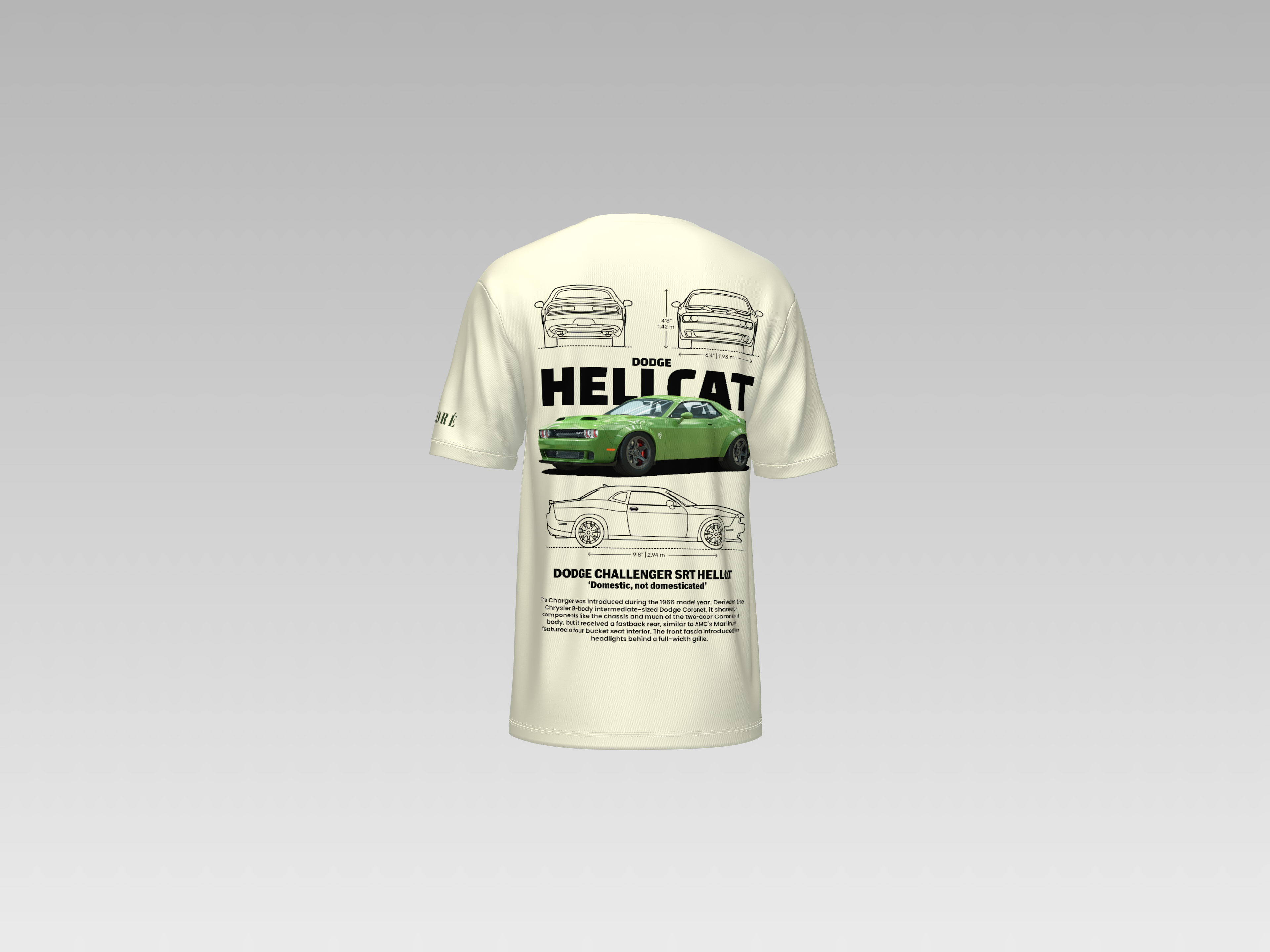 DODGE HELLCAT PRINTED T-SHIRT