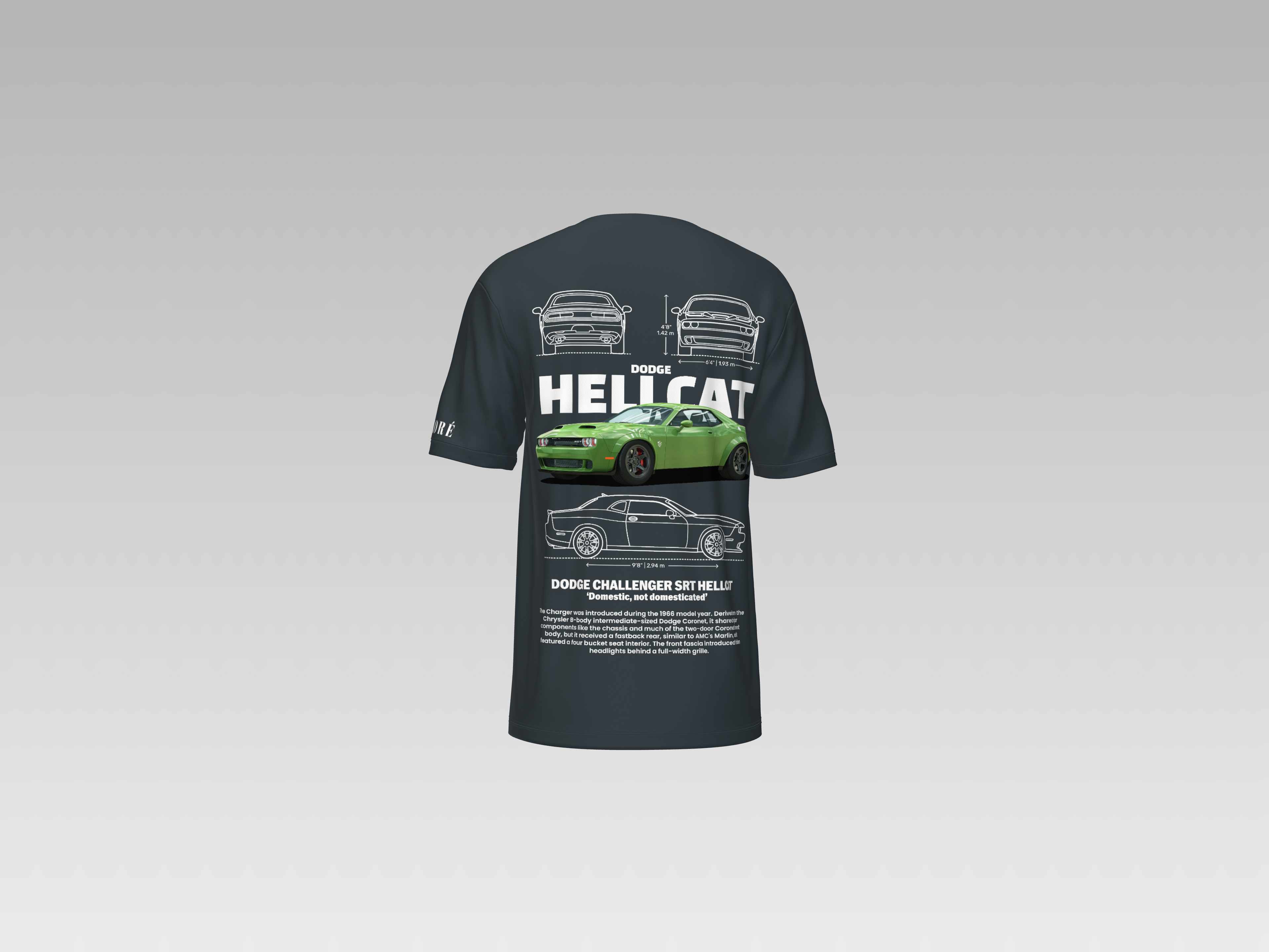 DODGE HELLCAT PRINTED T-SHIRT