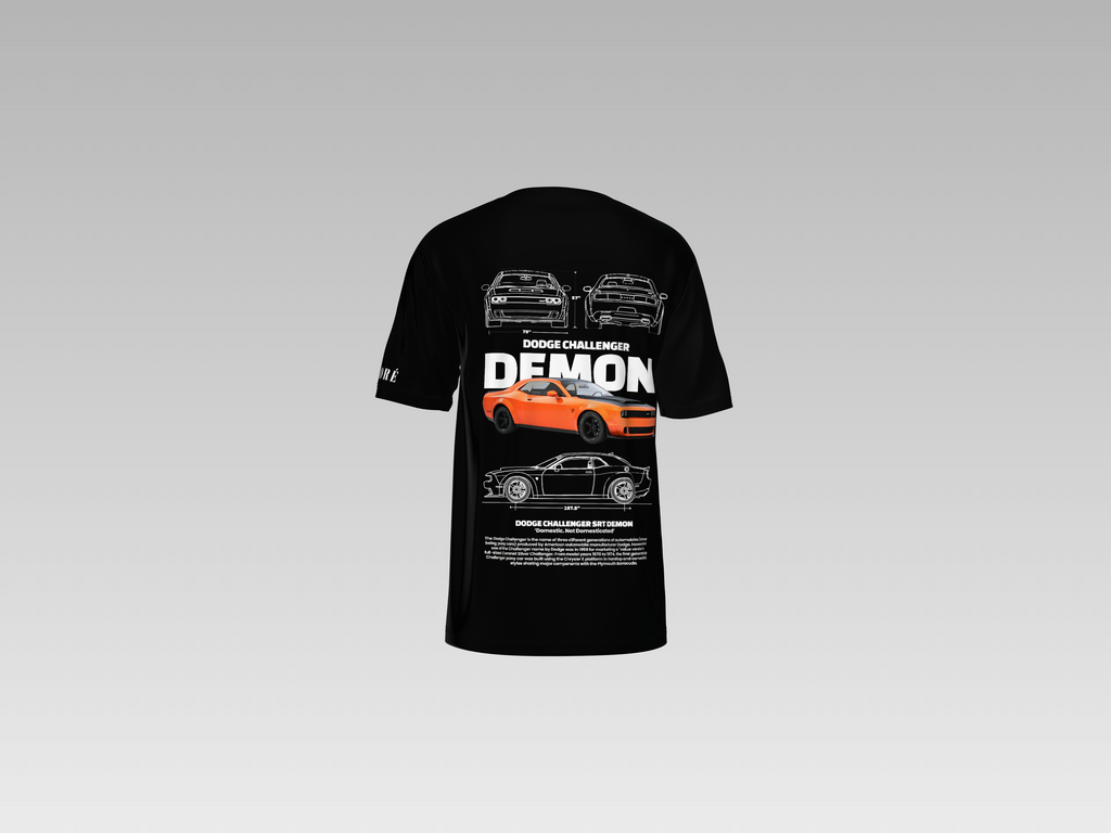 DODGE CHALLENGER DEMON PRINTED T-SHIRT