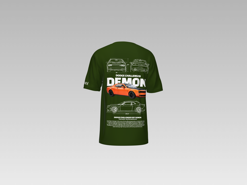 DODGE CHALLENGER DEMON PRINTED T-SHIRT