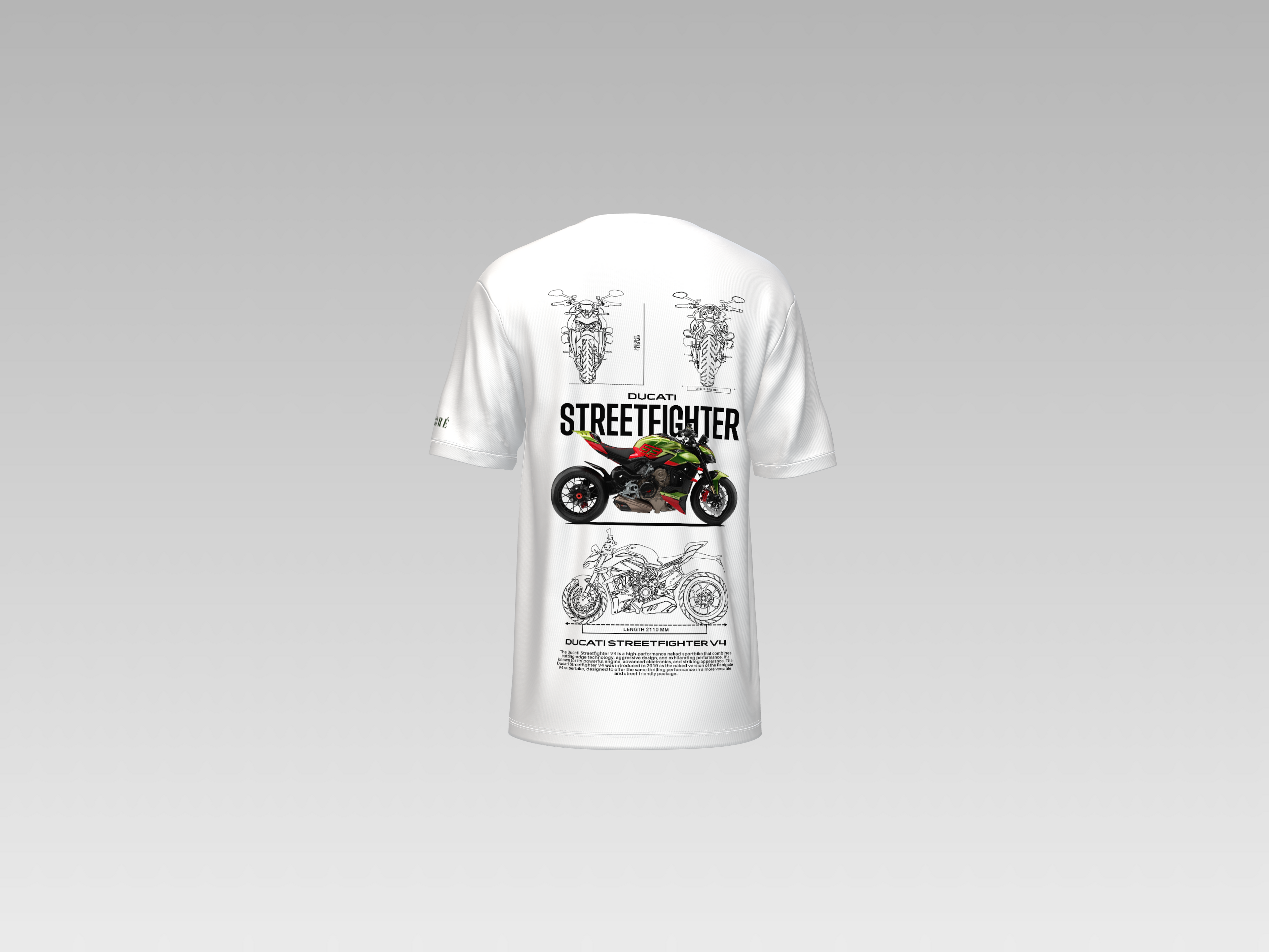 DUCATI STREETFIGHTER PRINTED T-SHIRT