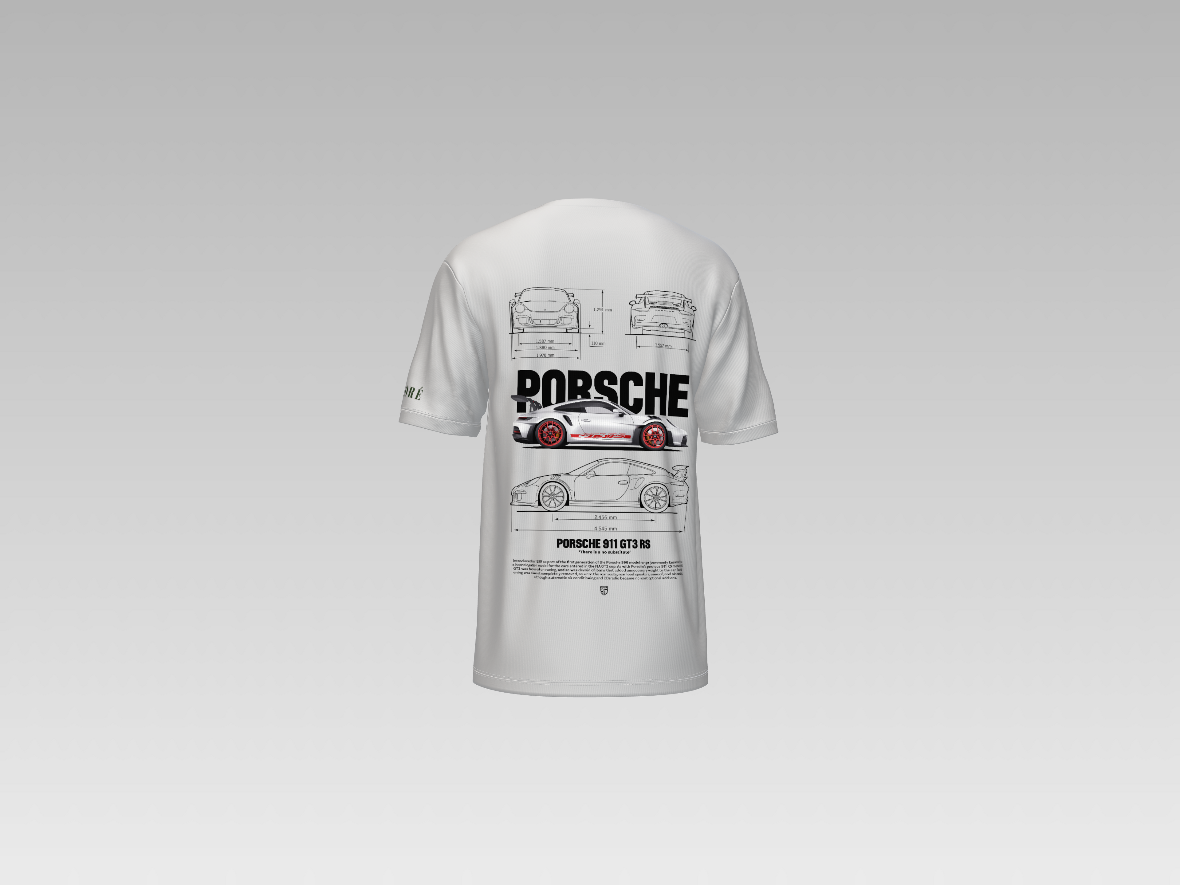 PORCHE 911 GT3 RS PRINTED T-SHIRT