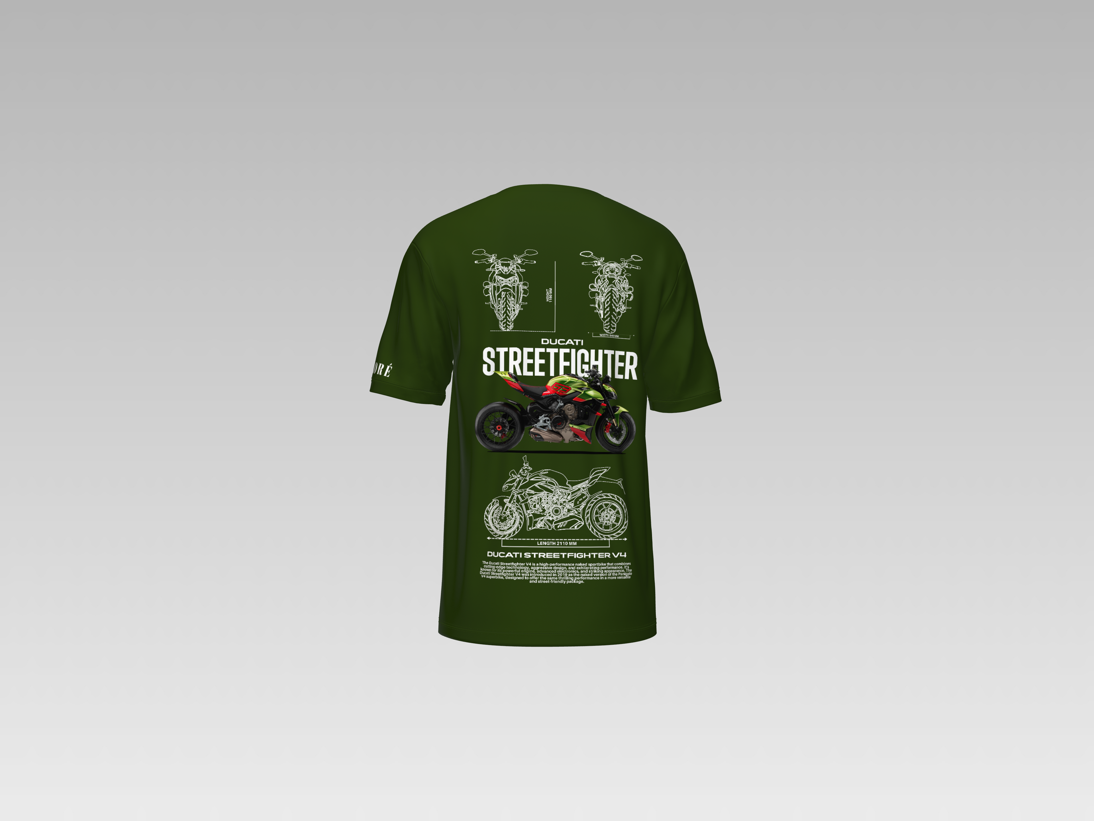 DUCATI STREETFIGHTER PRINTED T-SHIRT