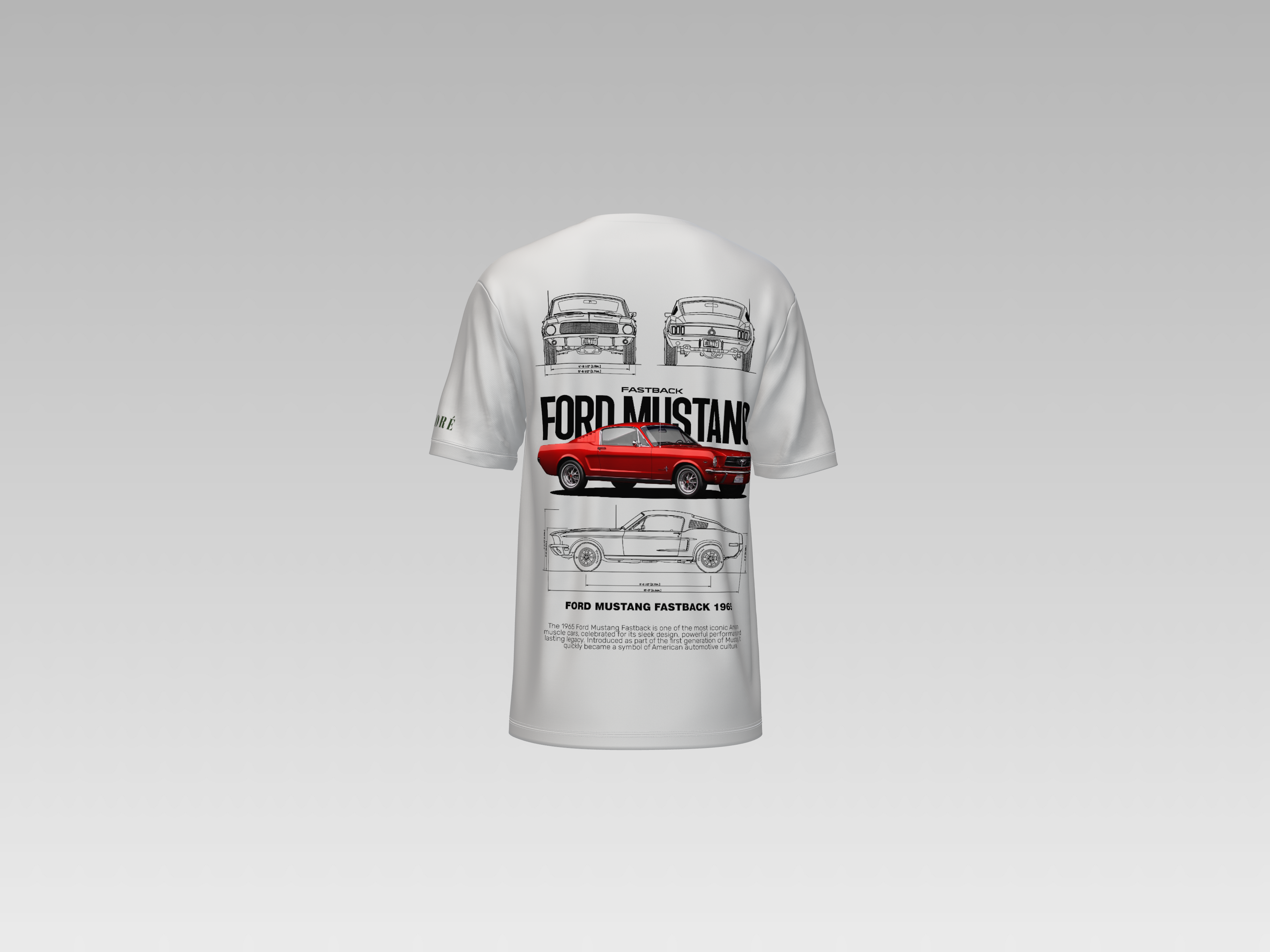 1996 FORD MUSTANG PRINTED T-SHIRT