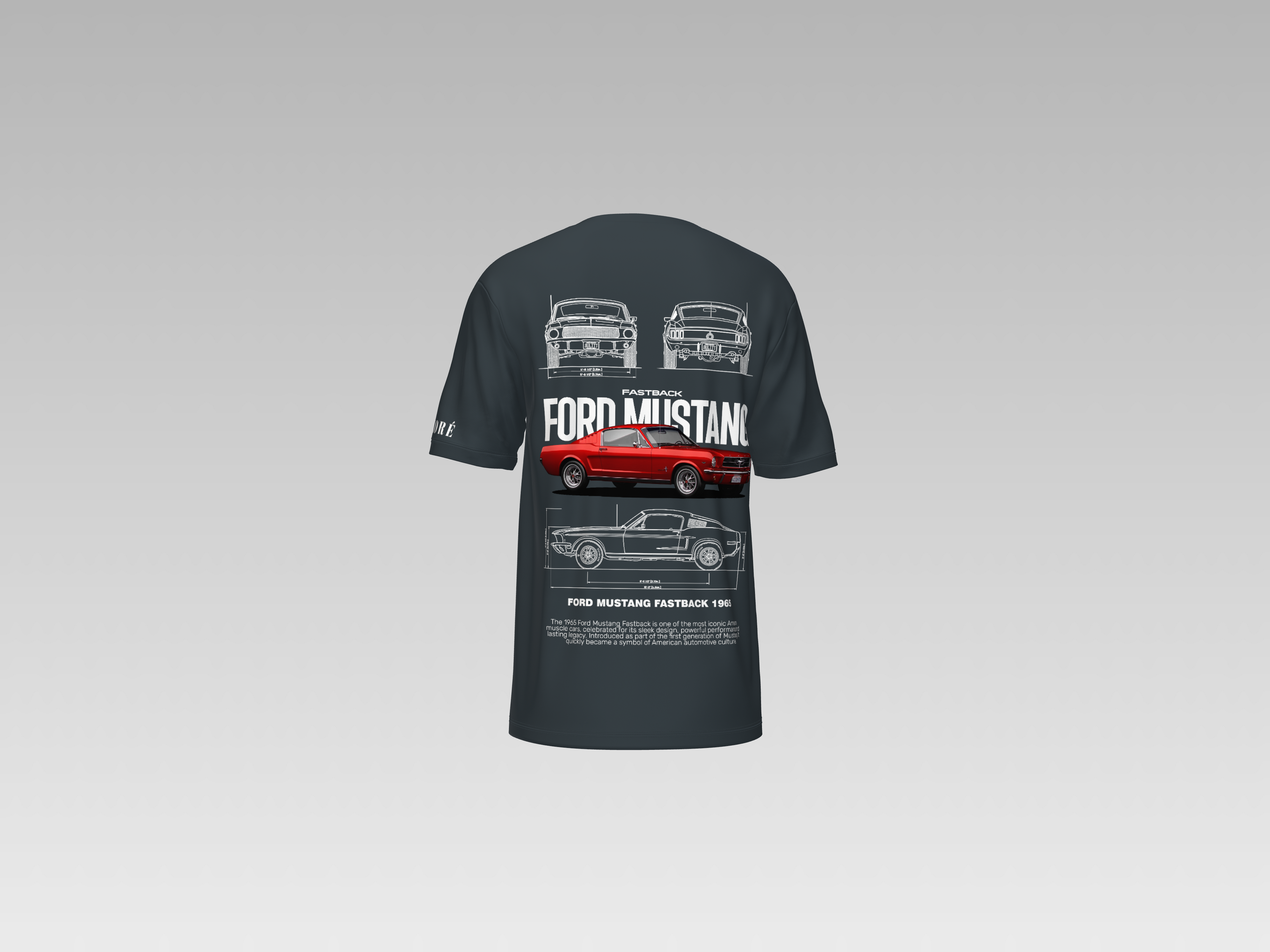1996 FORD MUSTANG PRINTED T-SHIRT