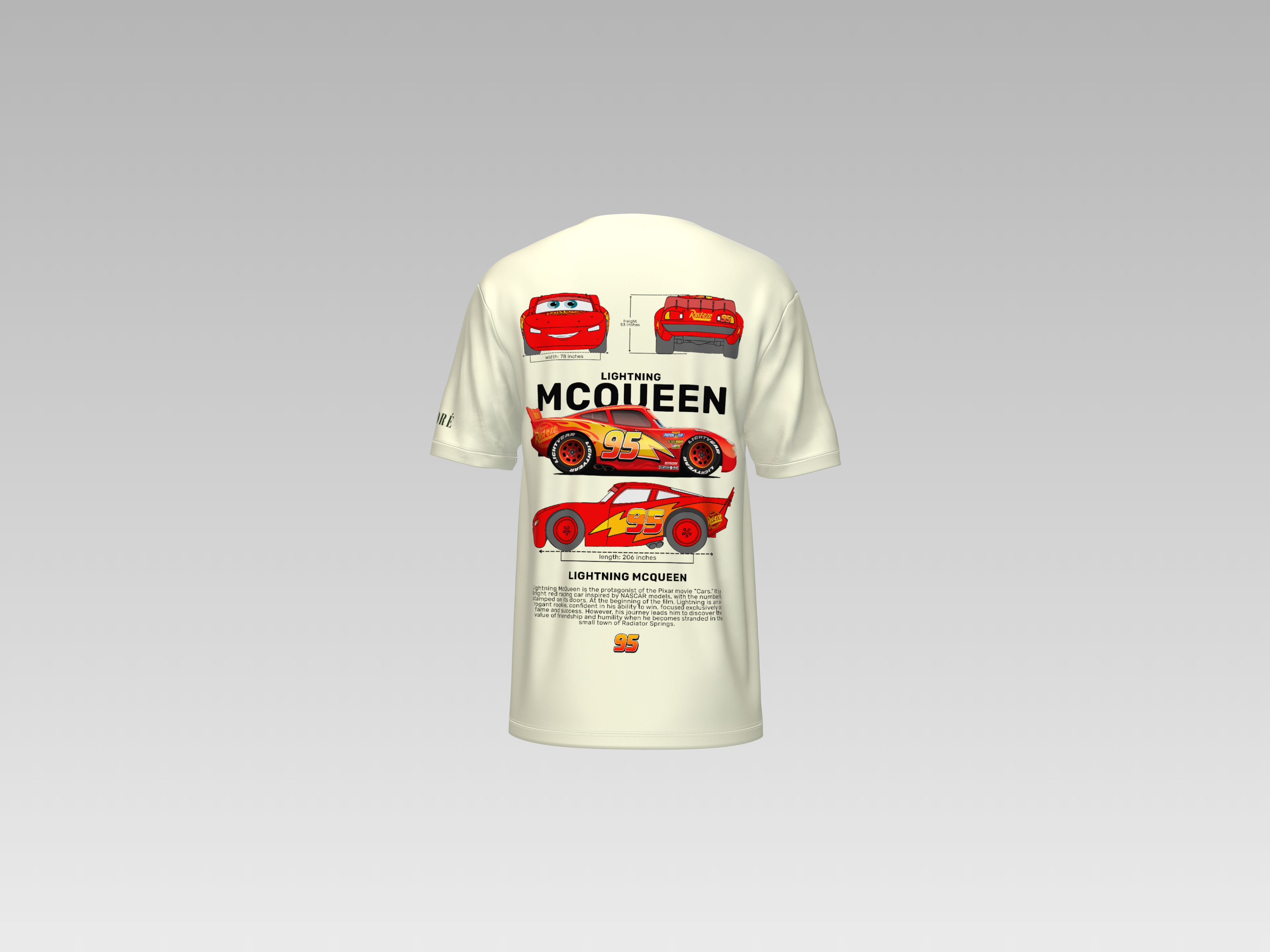 LIGHTNING MCQUEEN PRINTED T-SHIRT