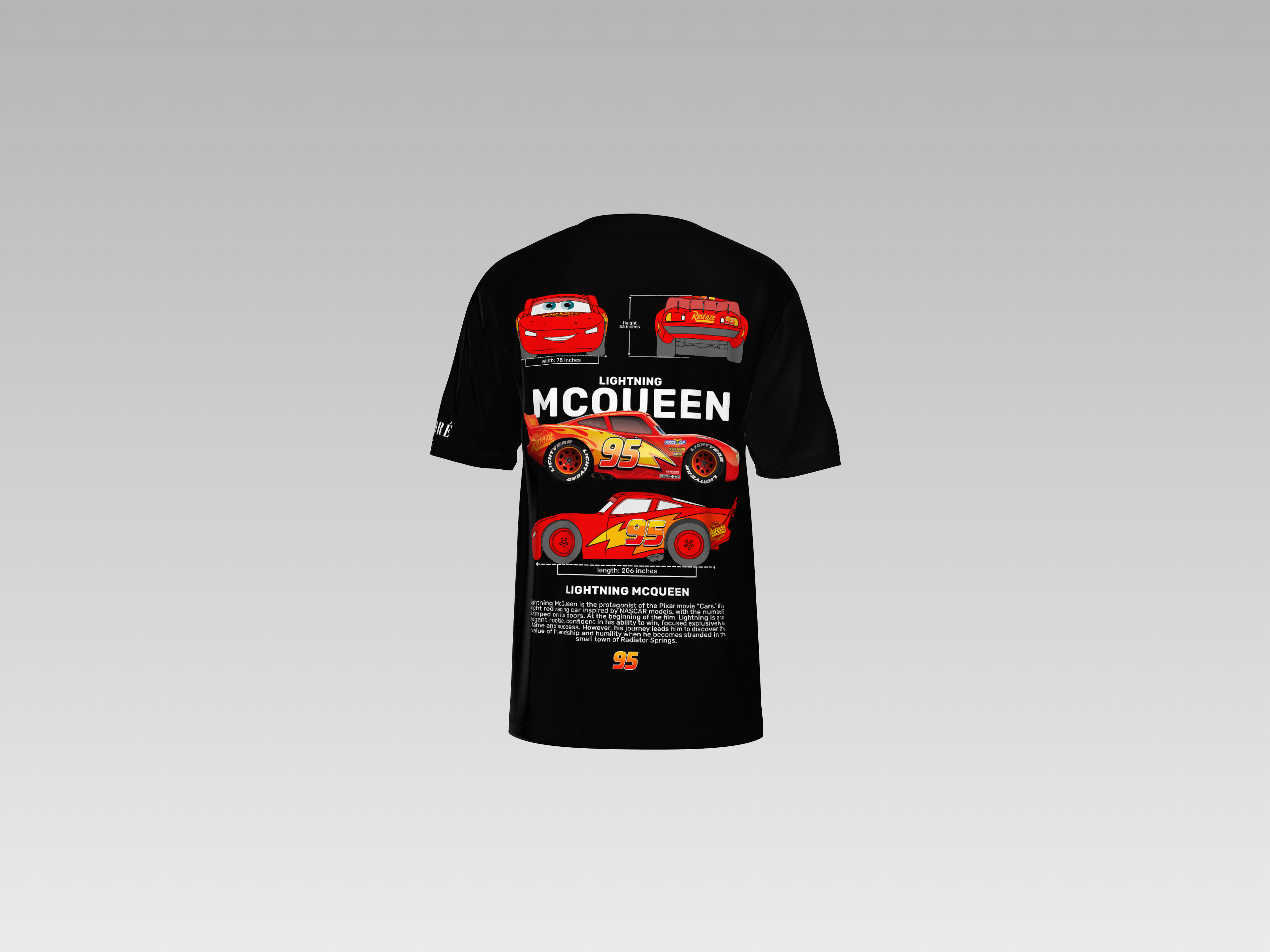 LIGHTNING MCQUEEN PRINTED T-SHIRT