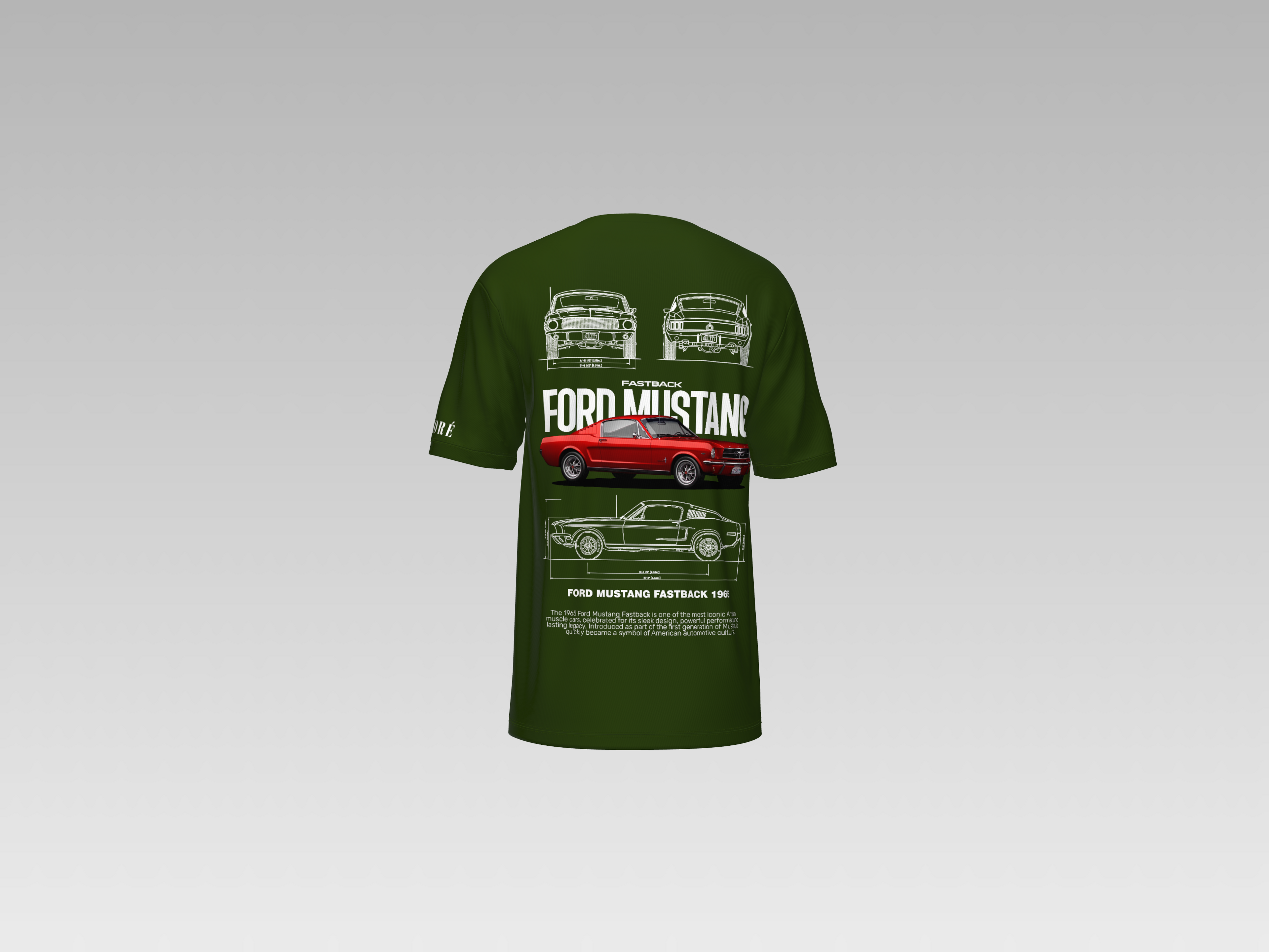 1996 FORD MUSTANG PRINTED T-SHIRT