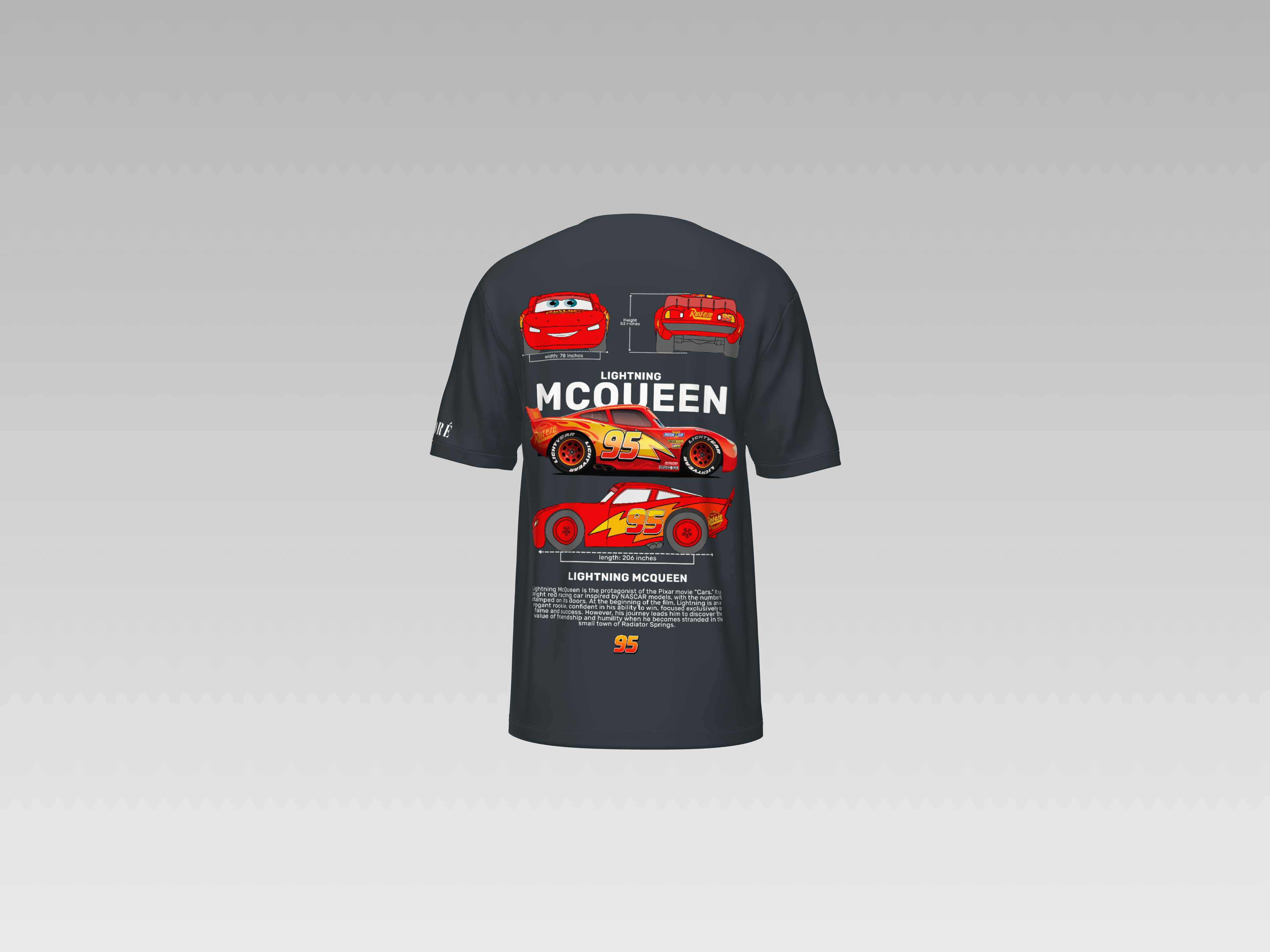 LIGHTNING MCQUEEN PRINTED T-SHIRT