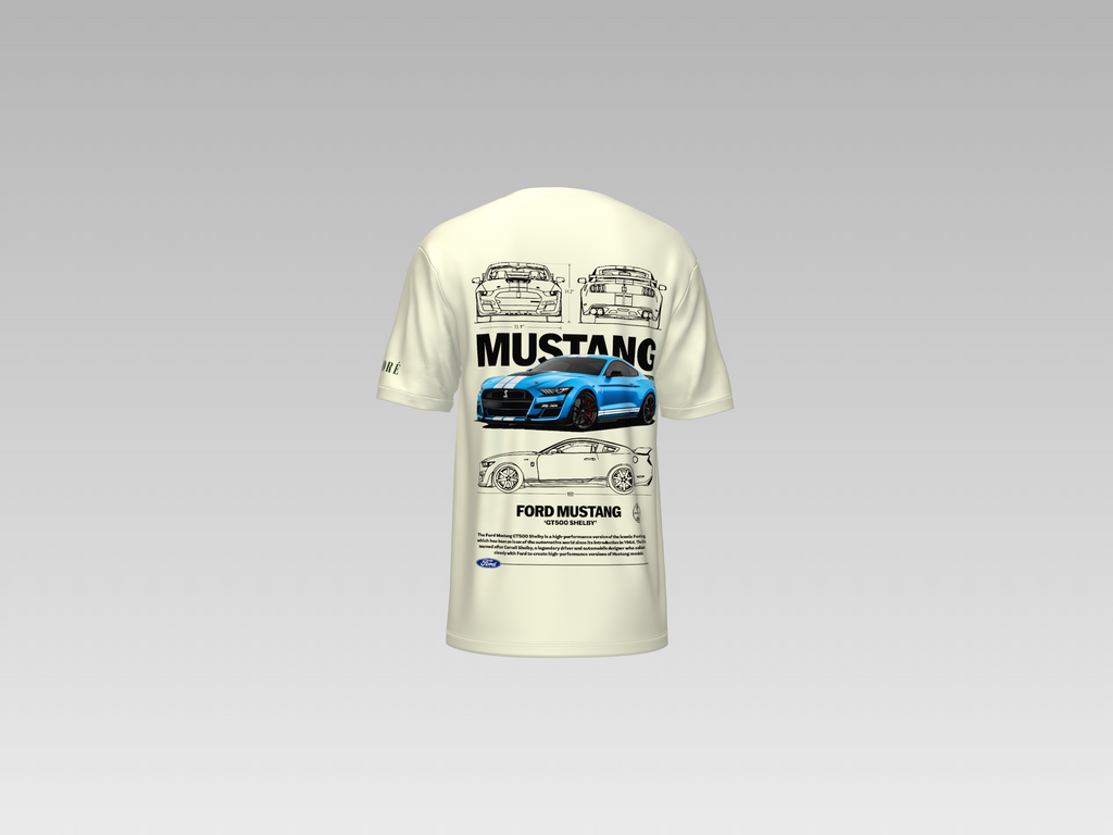 FORD MUSTANG SHELBY GT500 COBRA PRINTED T-SHIRT