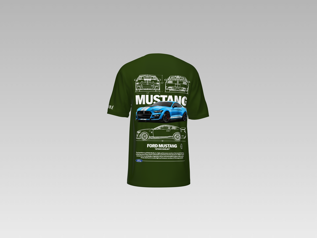 FORD MUSTANG SHELBY GT500 COBRA PRINTED T-SHIRT