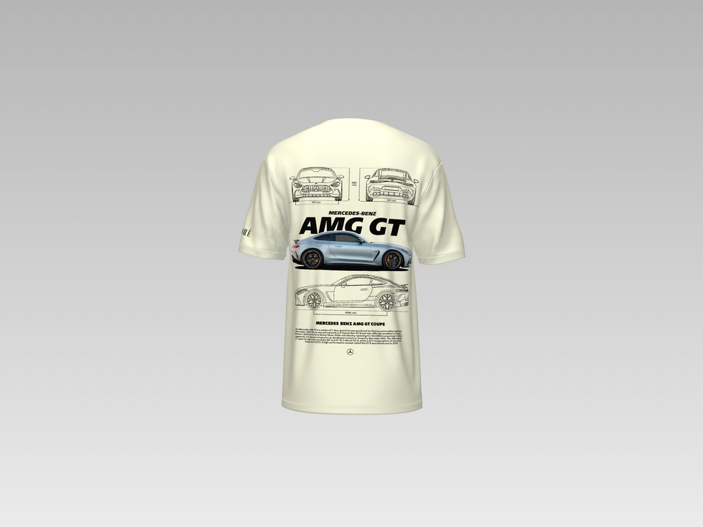 MERCEDES BENZ AMG GT COUPE PRINTED T-SHIRT