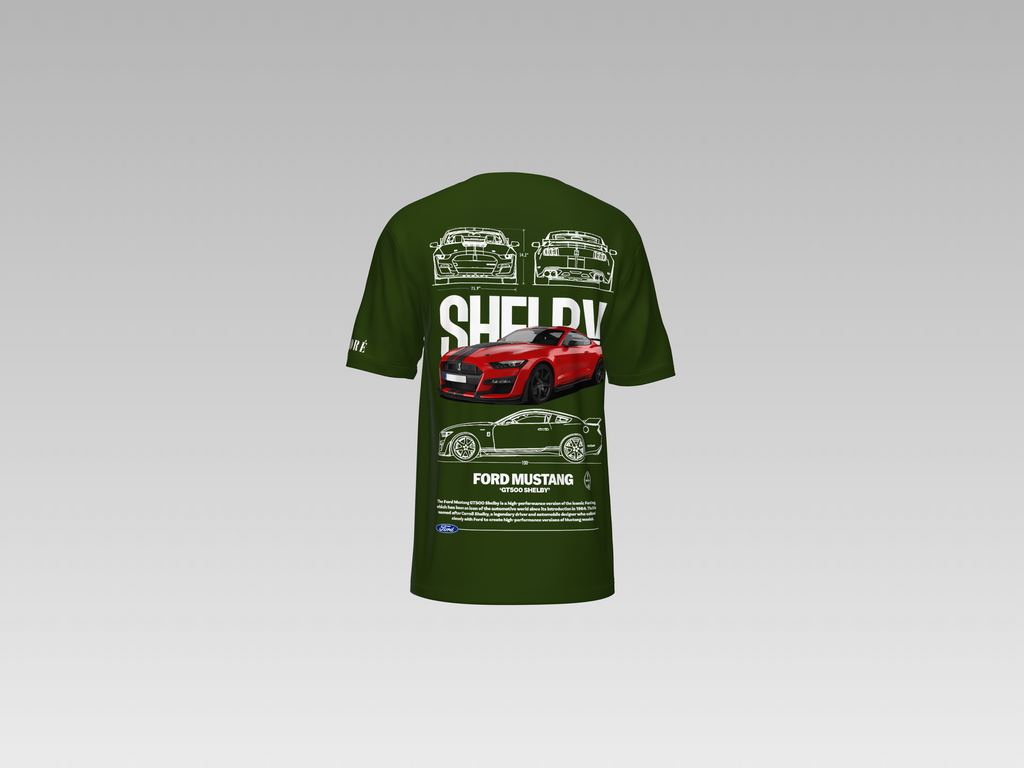SHELBY FORD MUSTANG GT500 PRINTED T-SHIRT