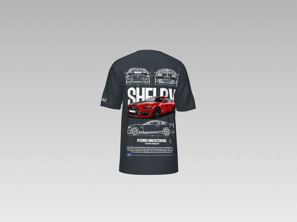 SHELBY FORD MUSTANG GT500 PRINTED T-SHIRT