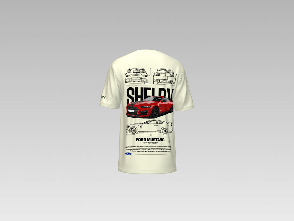 SHELBY FORD MUSTANG GT500 PRINTED T-SHIRT