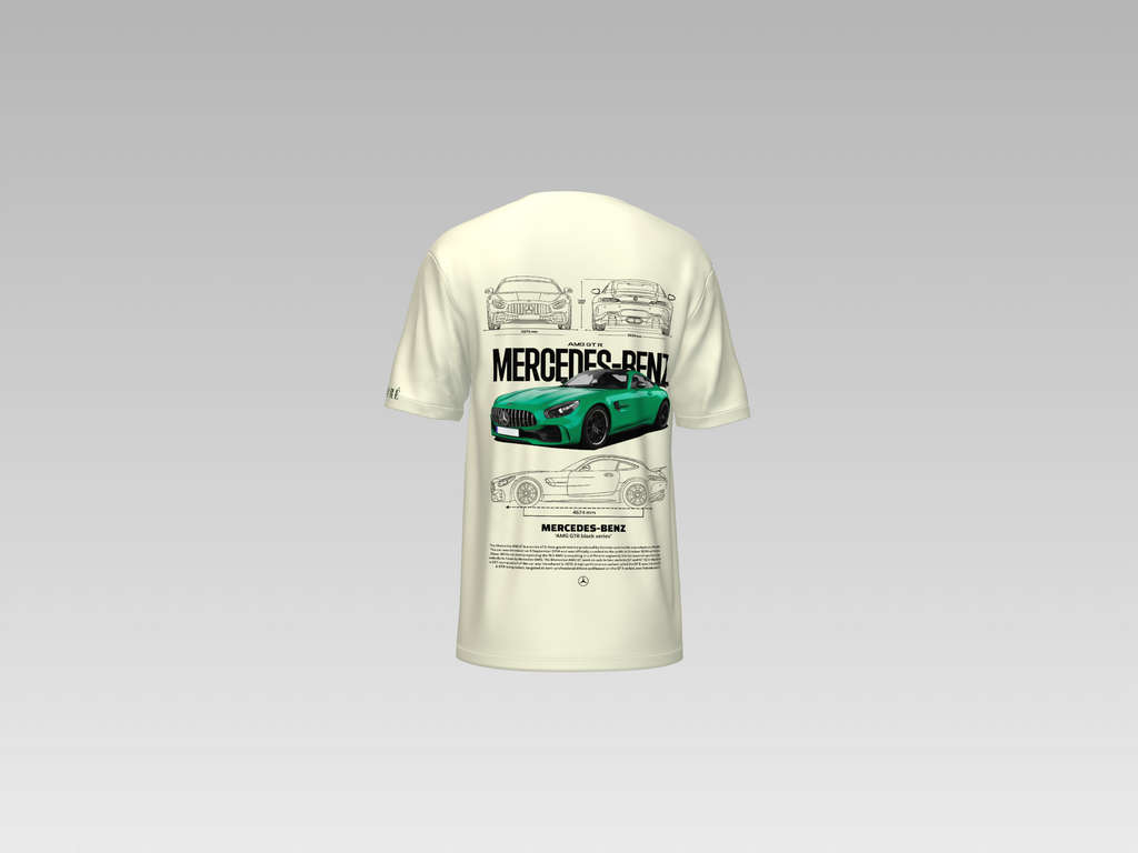 MERCEDES BENZ AMG GTR PRINTED T-SHIRT