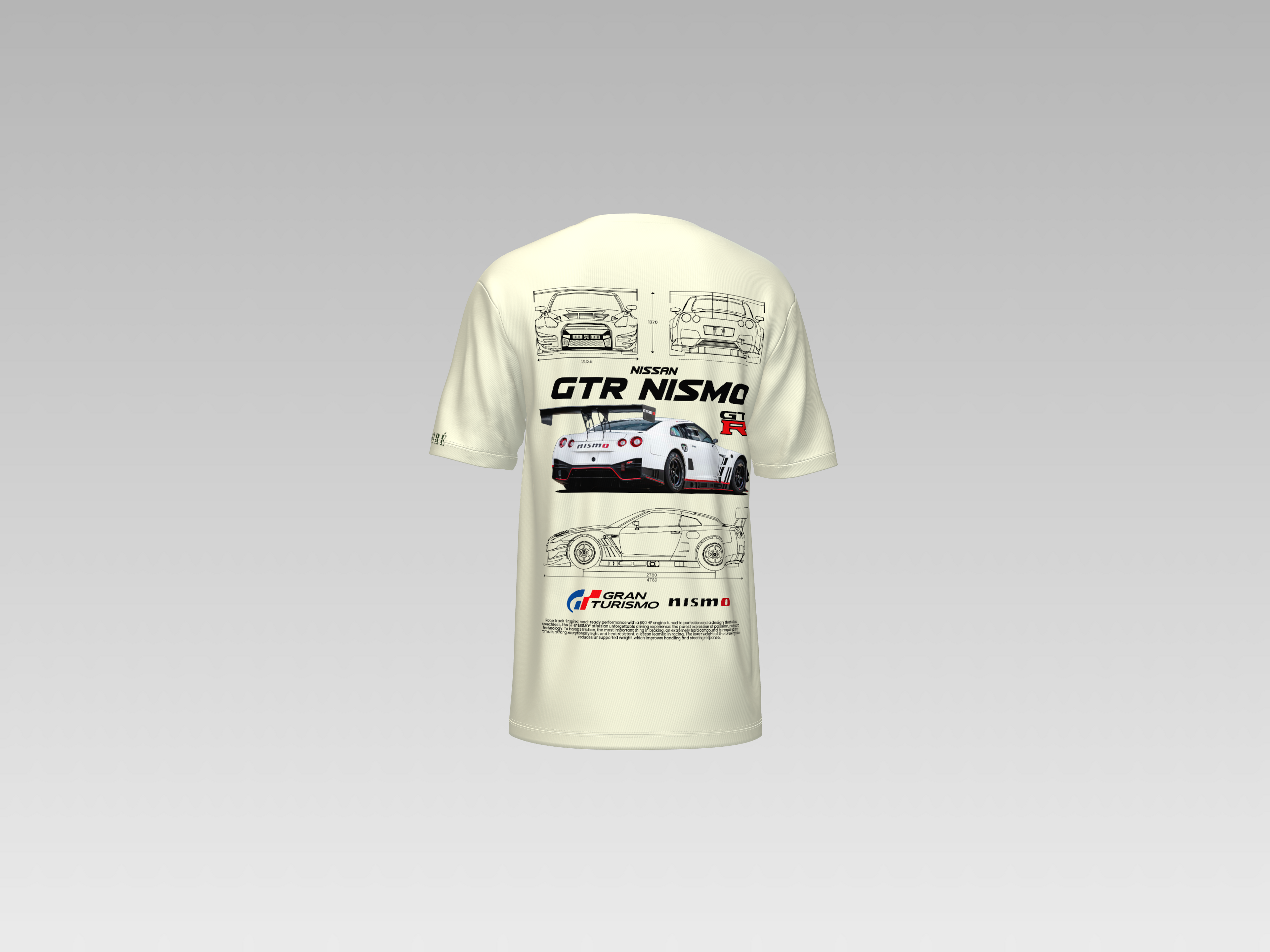 NISSAN R-35 GTR NISMO (GT EDITION) PRINTED T-SHIRT