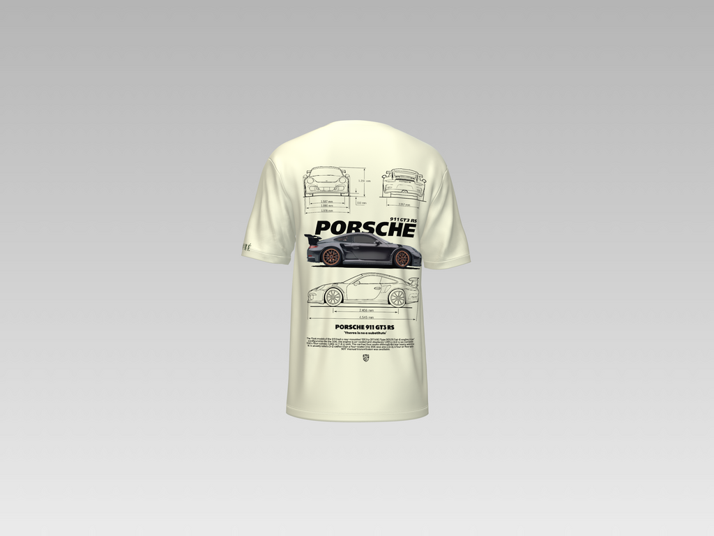 PORCHE 911 GT3 RS CARBON PRINTED T-SHIRT